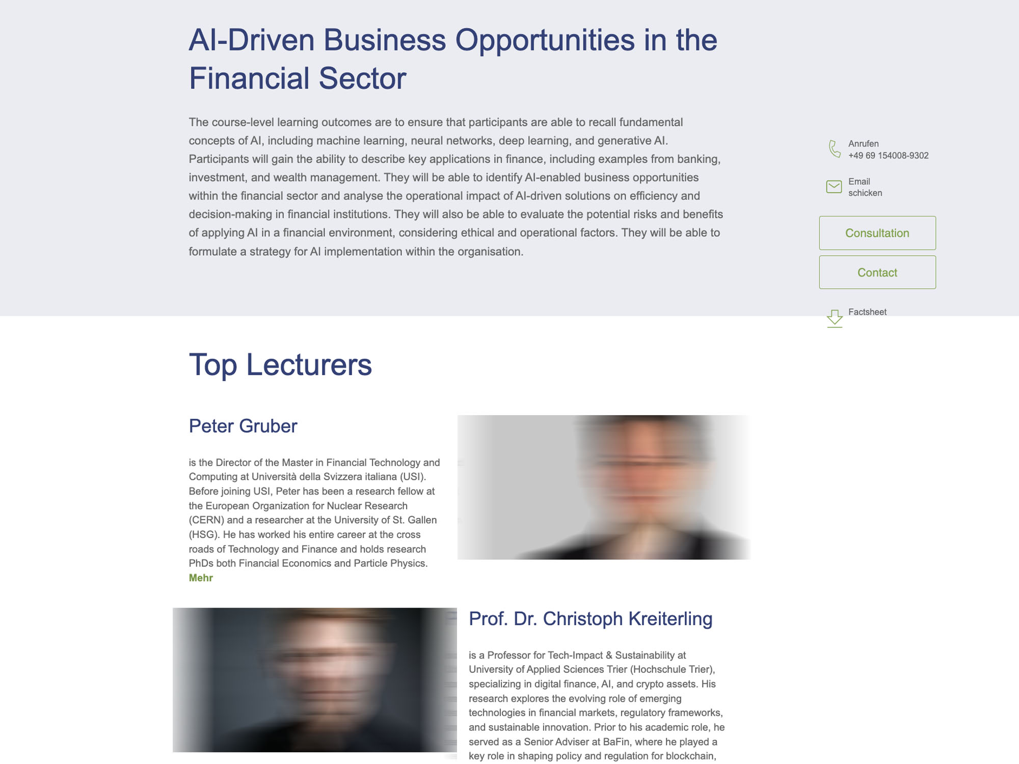 AI for Finance Certificate Course: AI-Driven Business Opportunities in the Financial Sector screenshot