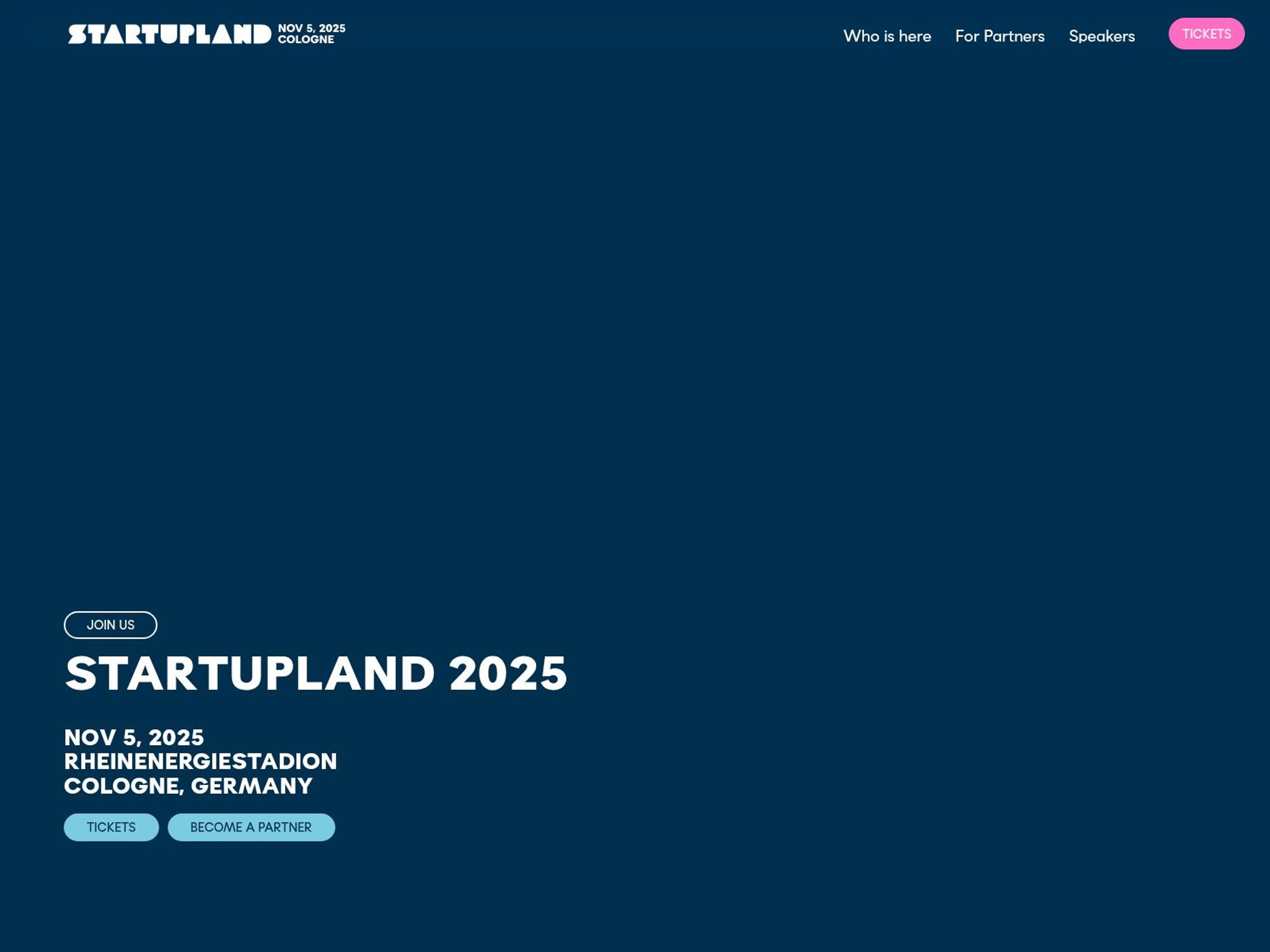 STARTUPLAND 2025 screenshot