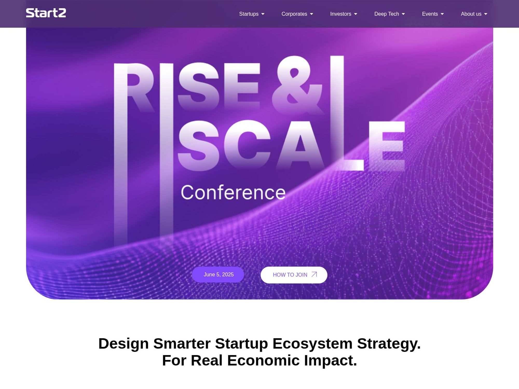 Rise & Scale: Conference screenshot