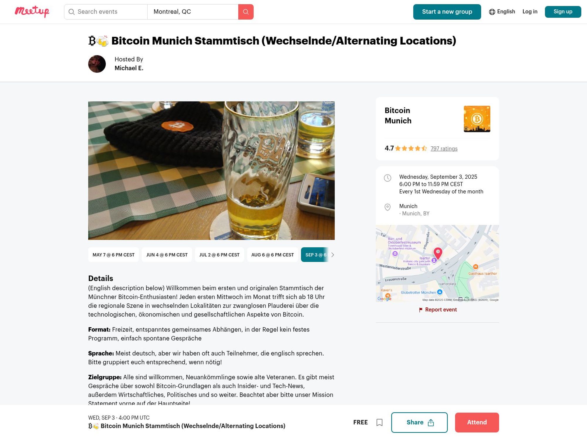 ₿🍻 Bitcoin Munich Stammtisch screenshot
