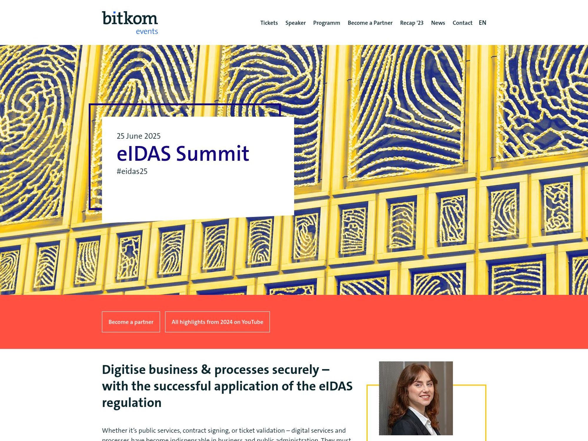 eIDAS Summit 2025 screenshot