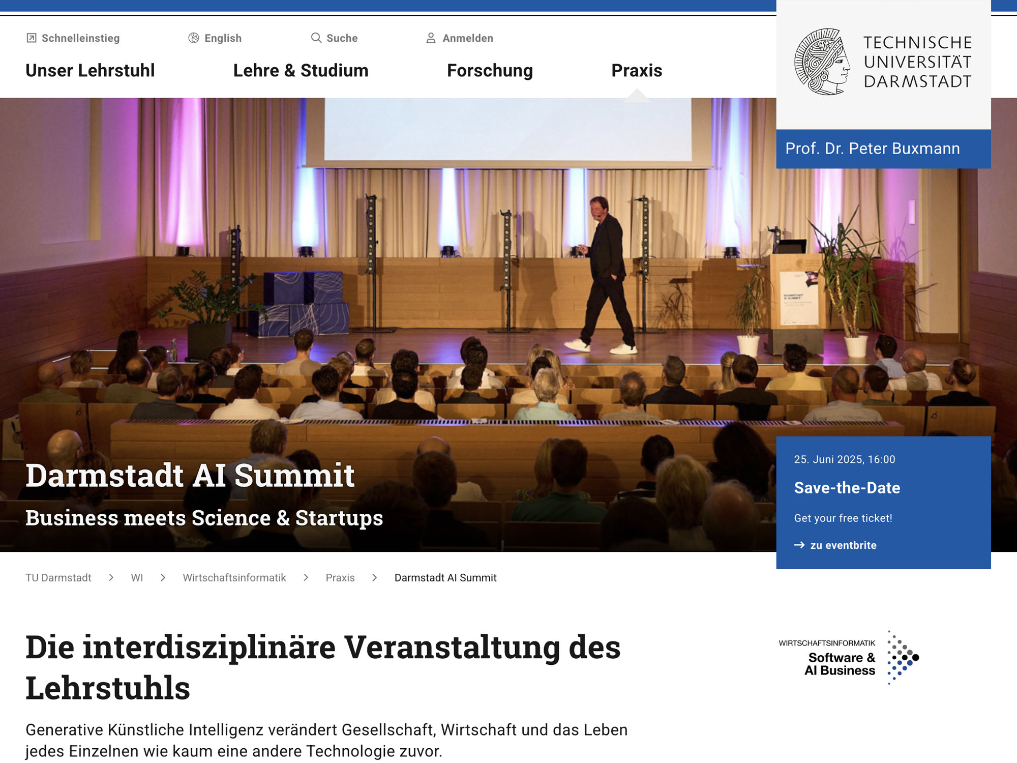 Darmstadt AI Summit screenshot