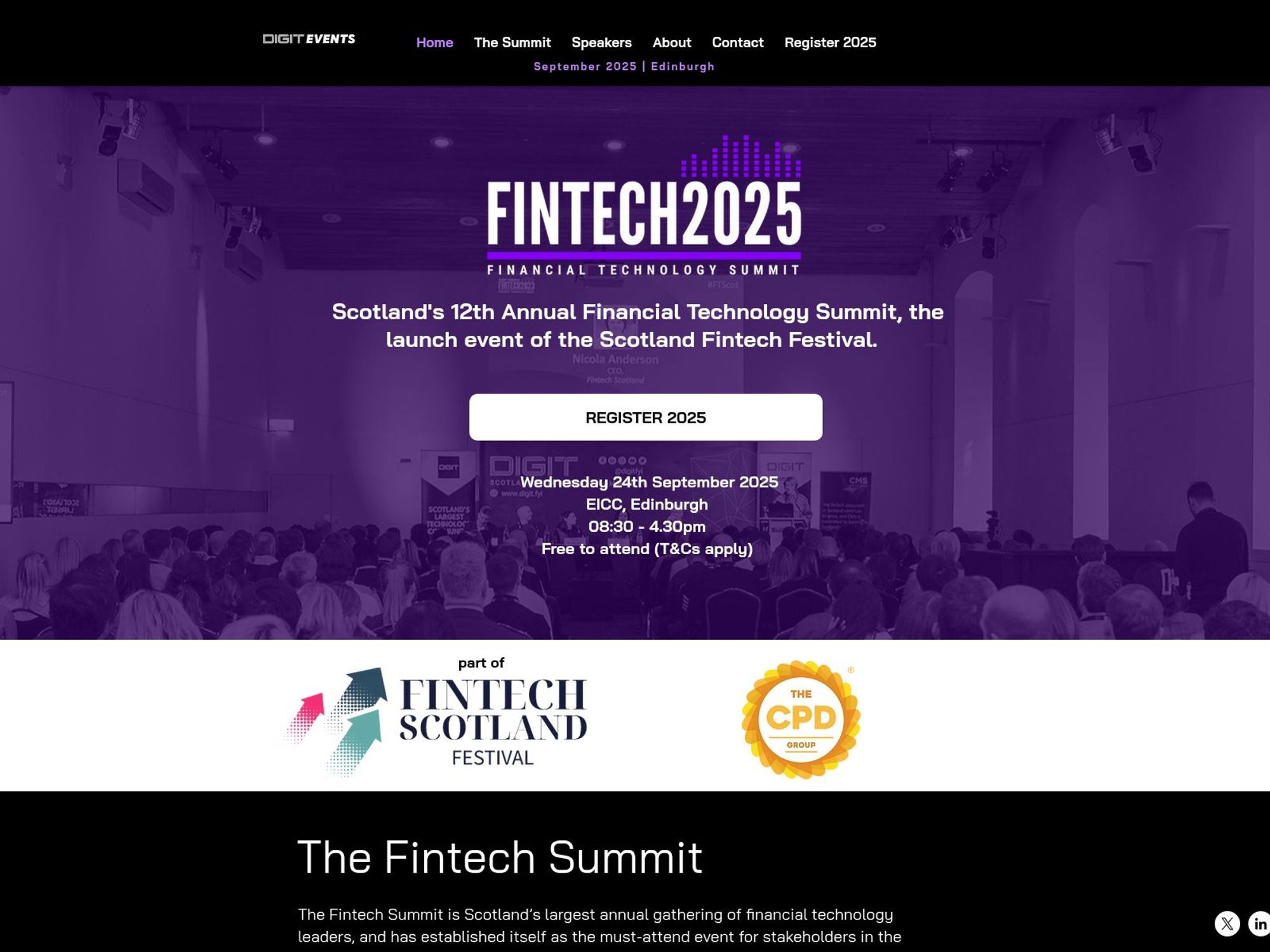 Fintech Summit 2025 screenshot