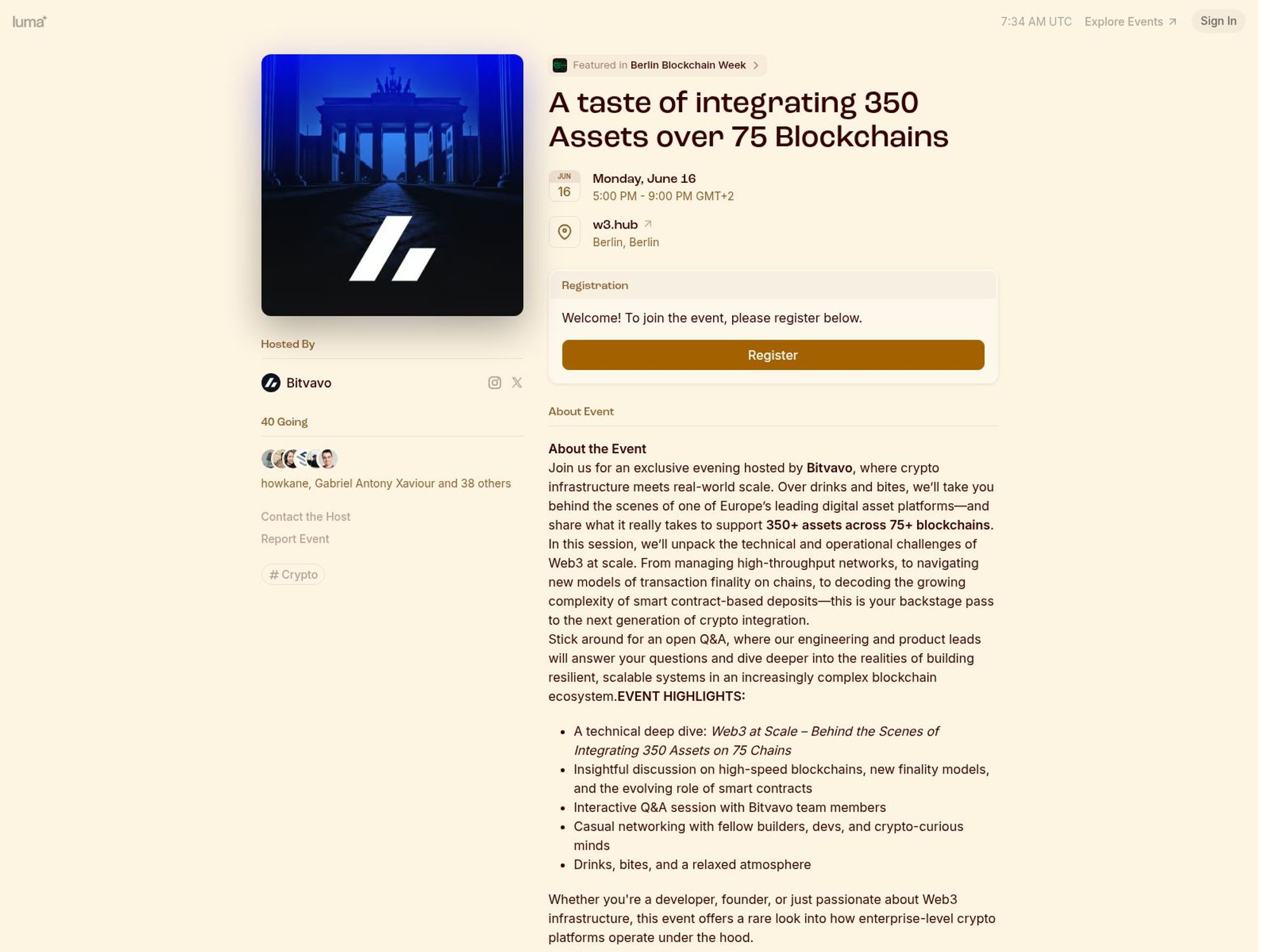 A taste of integrating 350 Assets over 75 Blockchains screenshot