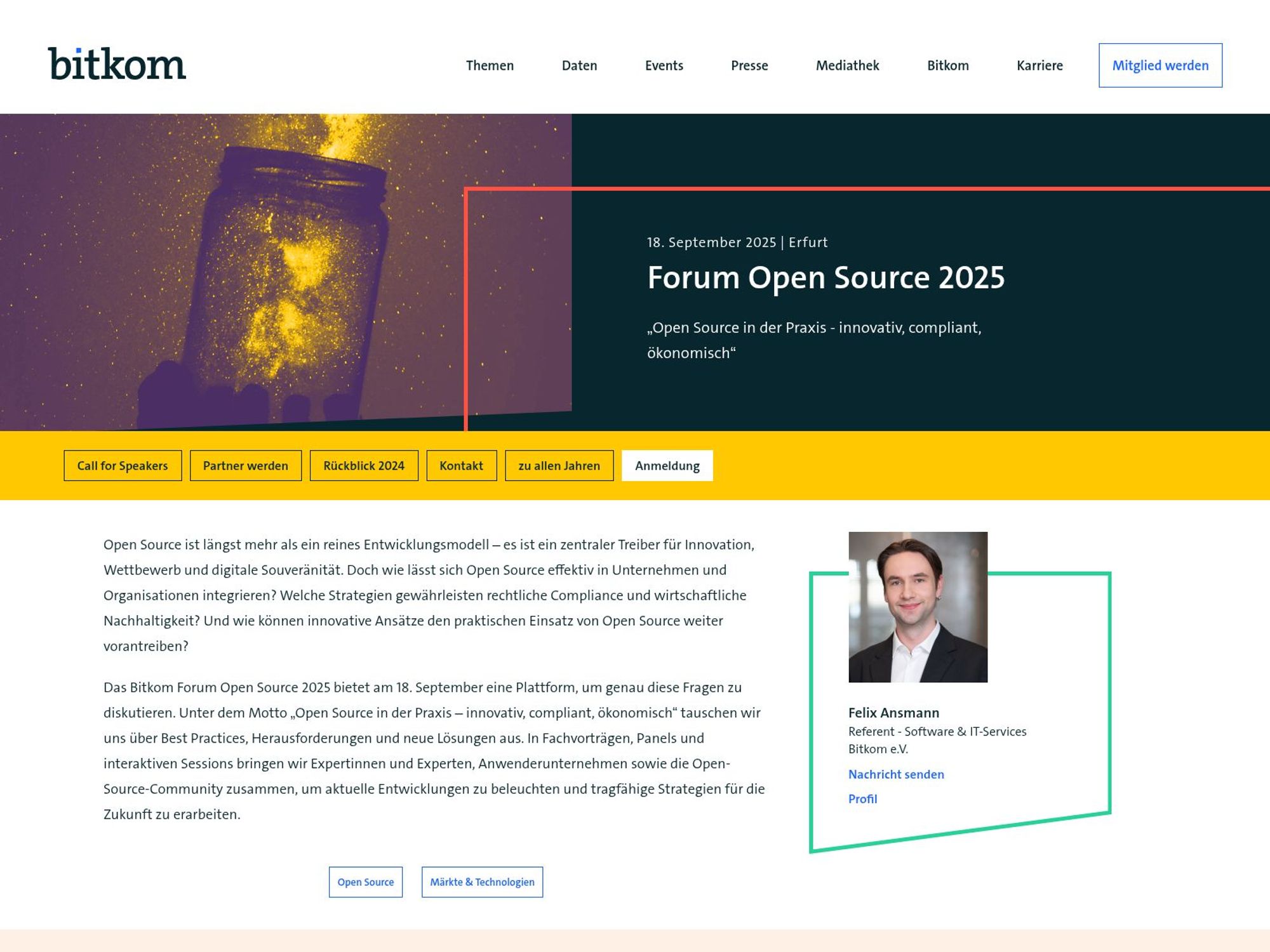 Forum Open Source 2025 screenshot