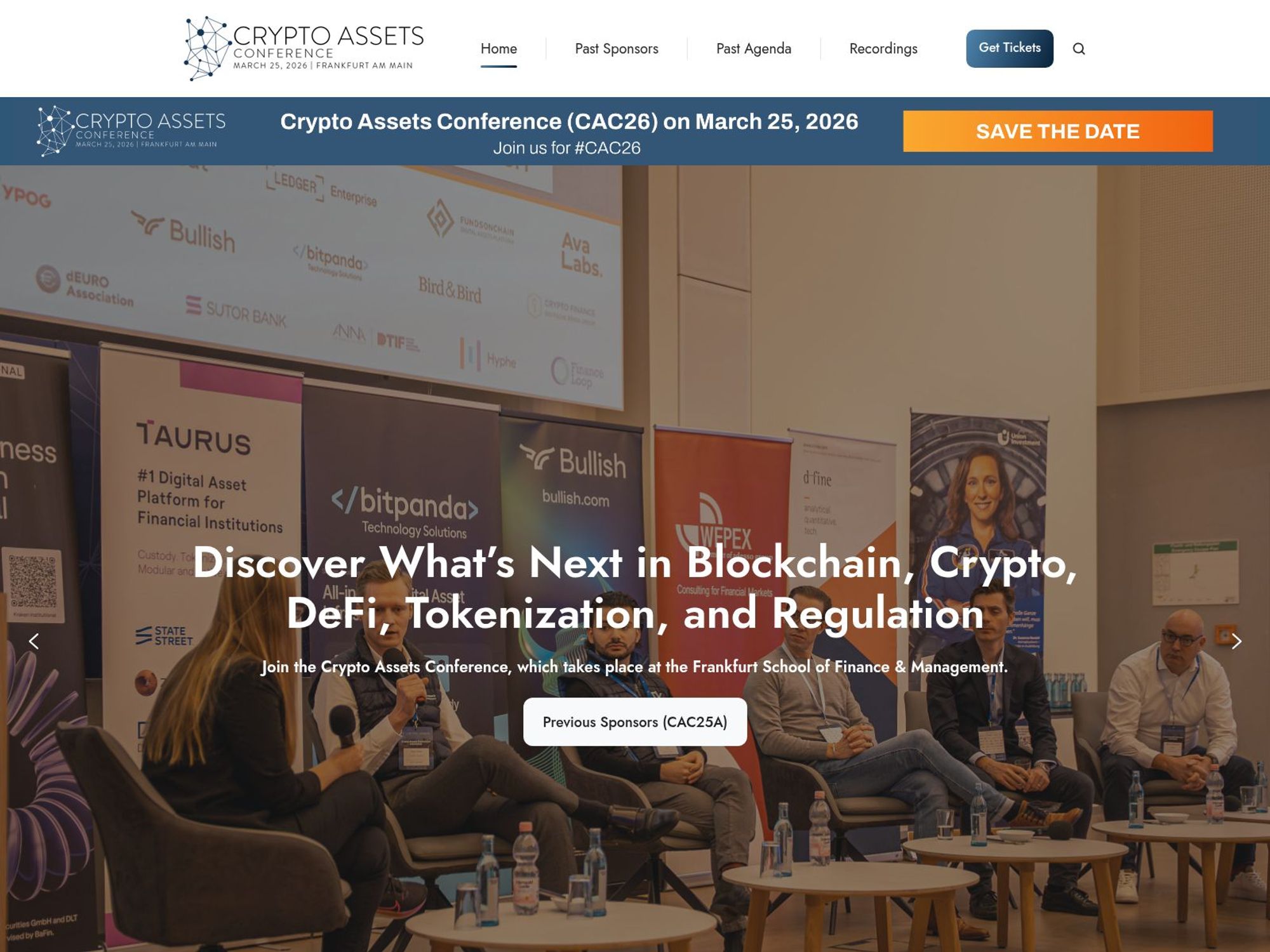 Crypto Assets Conference 2027 (CAC27) screenshot