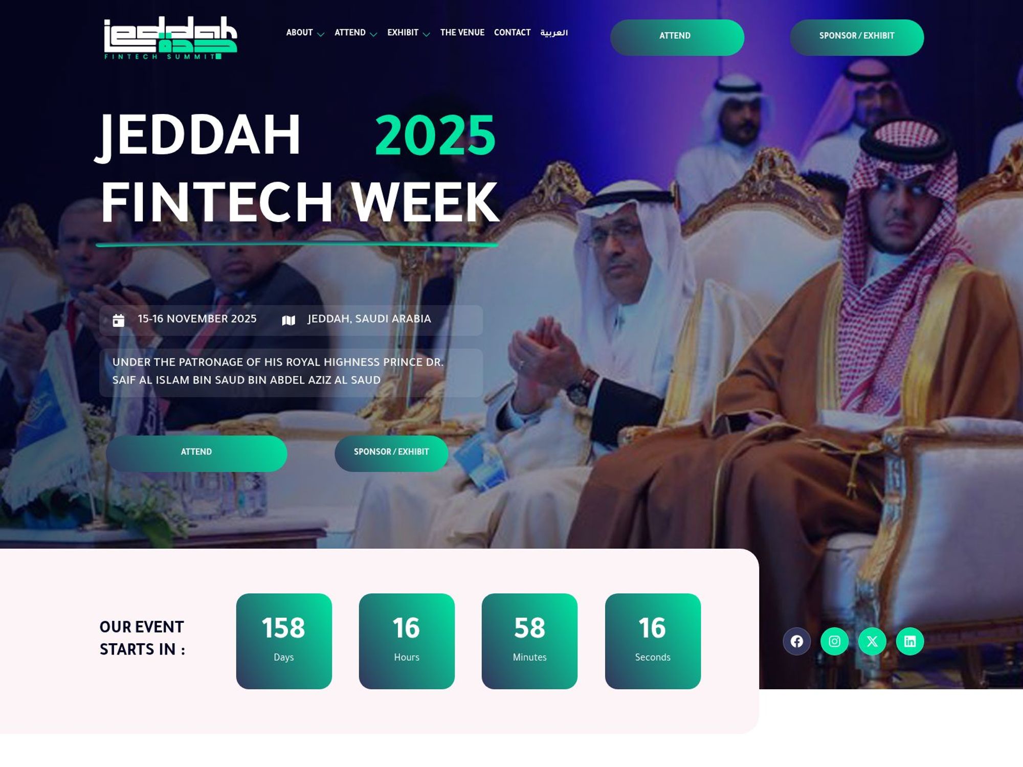 Jeddah Fintech Week 2025 screenshot