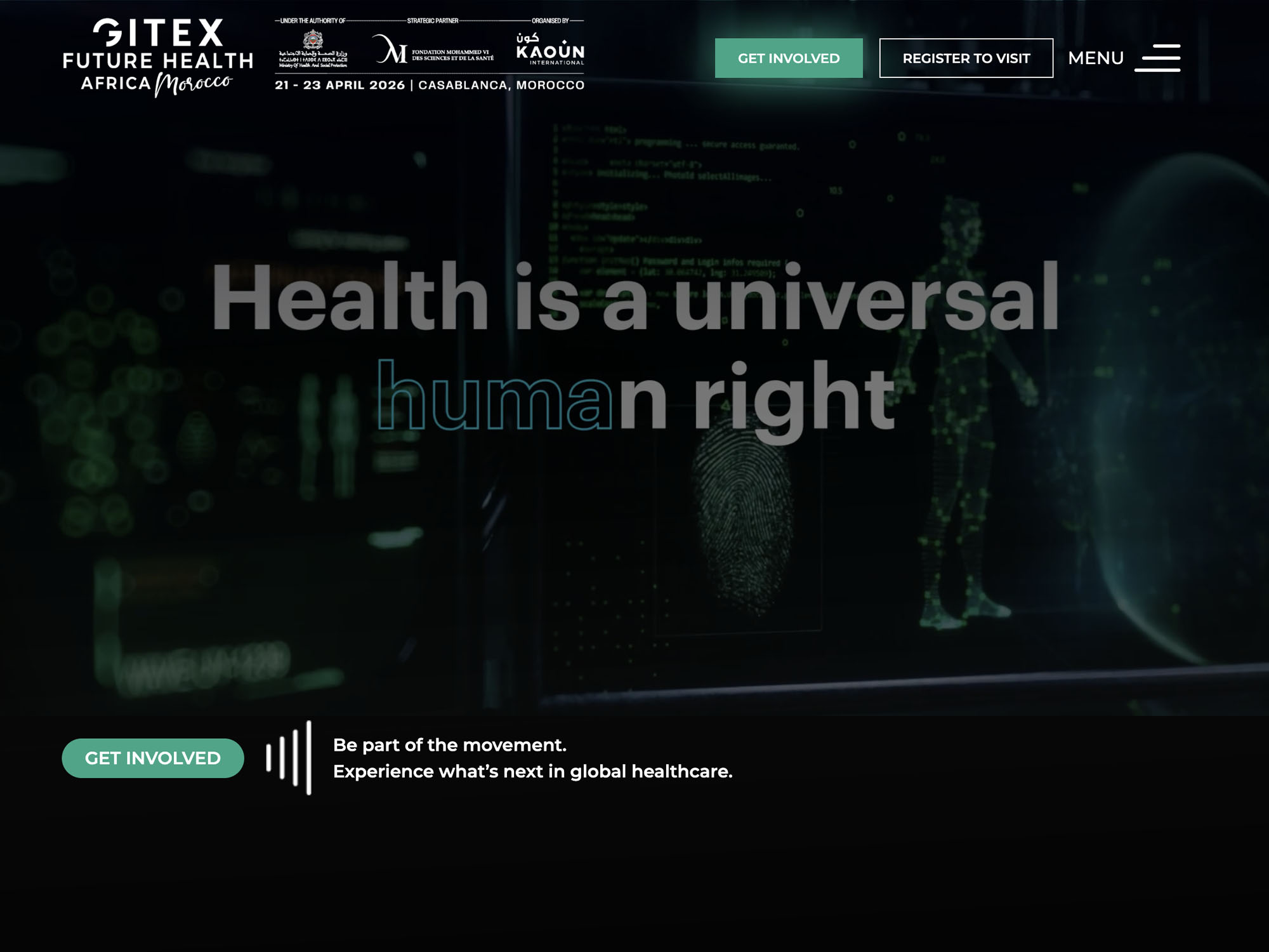 GITEX Future Health Africa 2026 screenshot