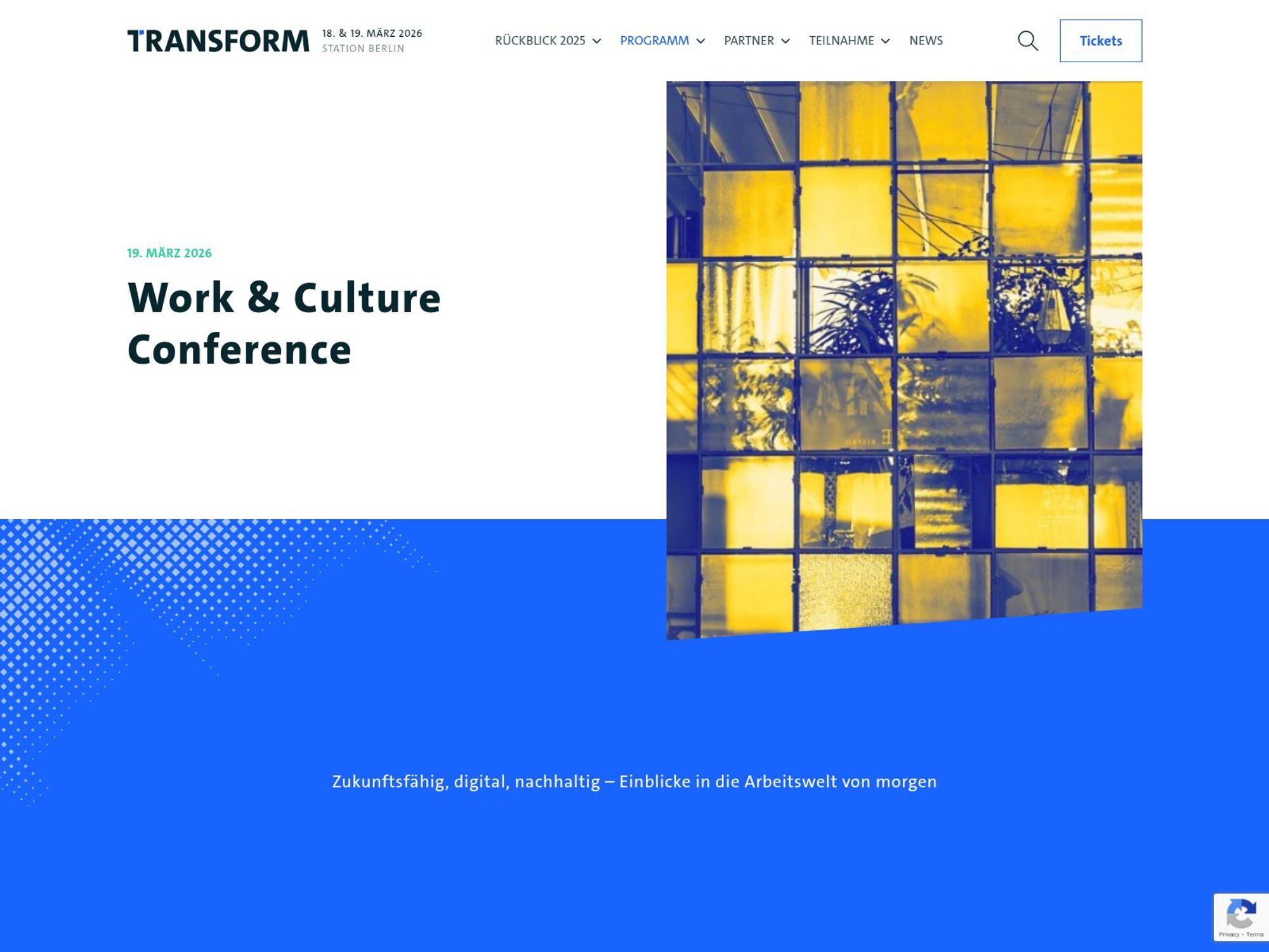 Work & Culture Conference 2026 screenshot