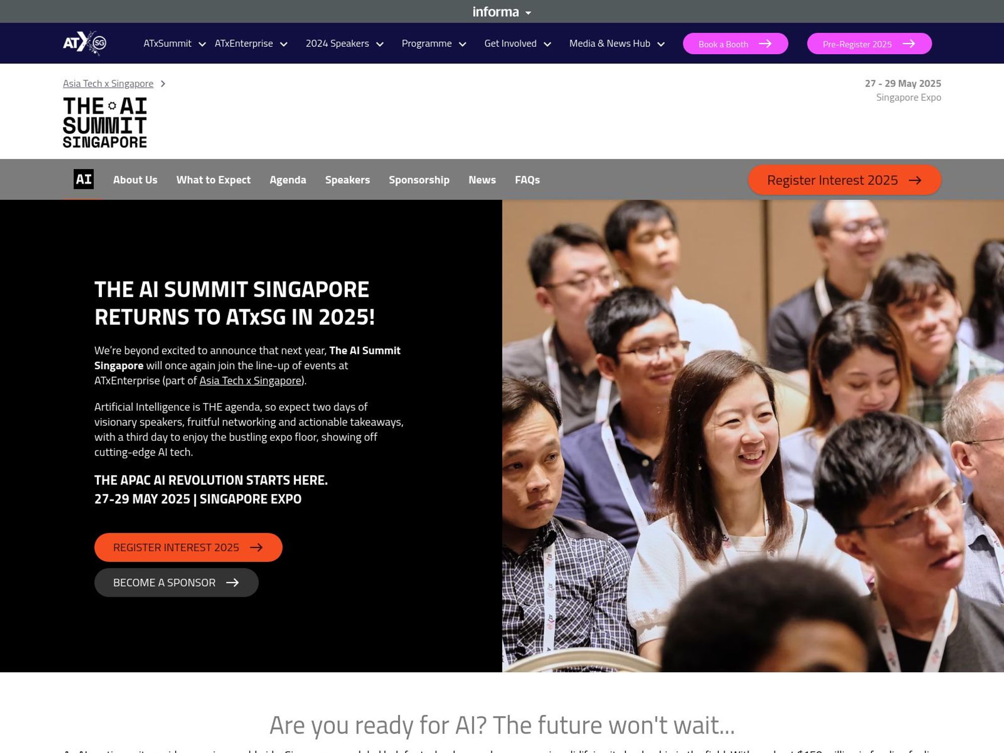 The AI Summit Singapore 2025 screenshot