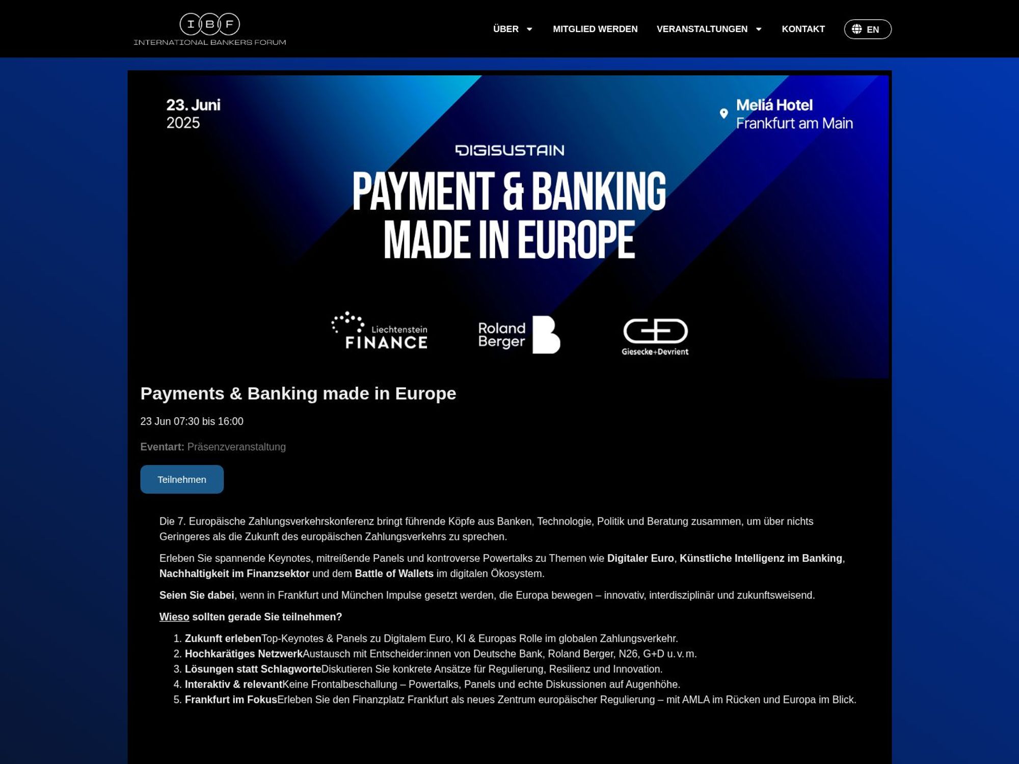 Payments & Banking made in Europe screenshot