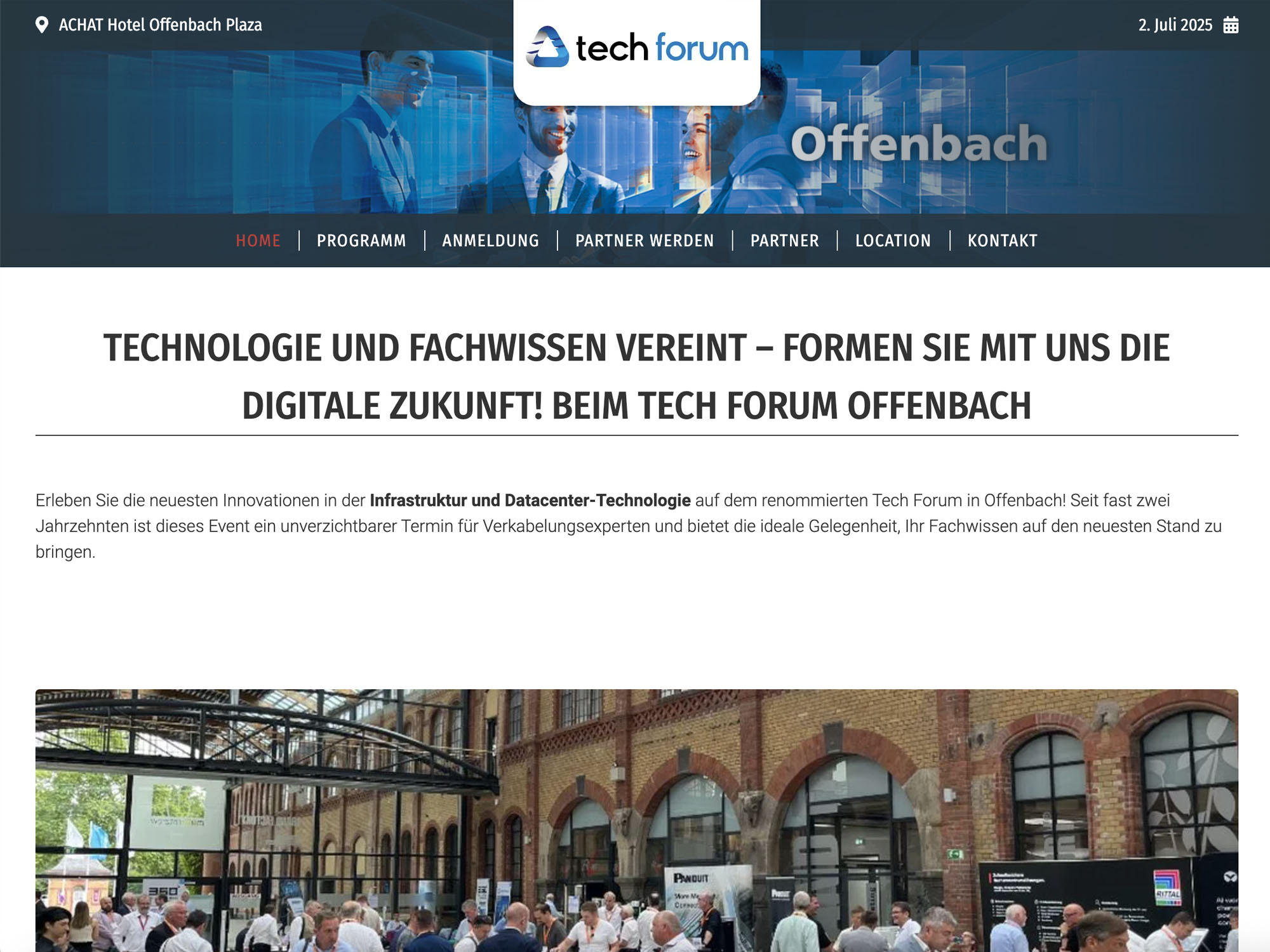 Tech Forum Offenbach website
