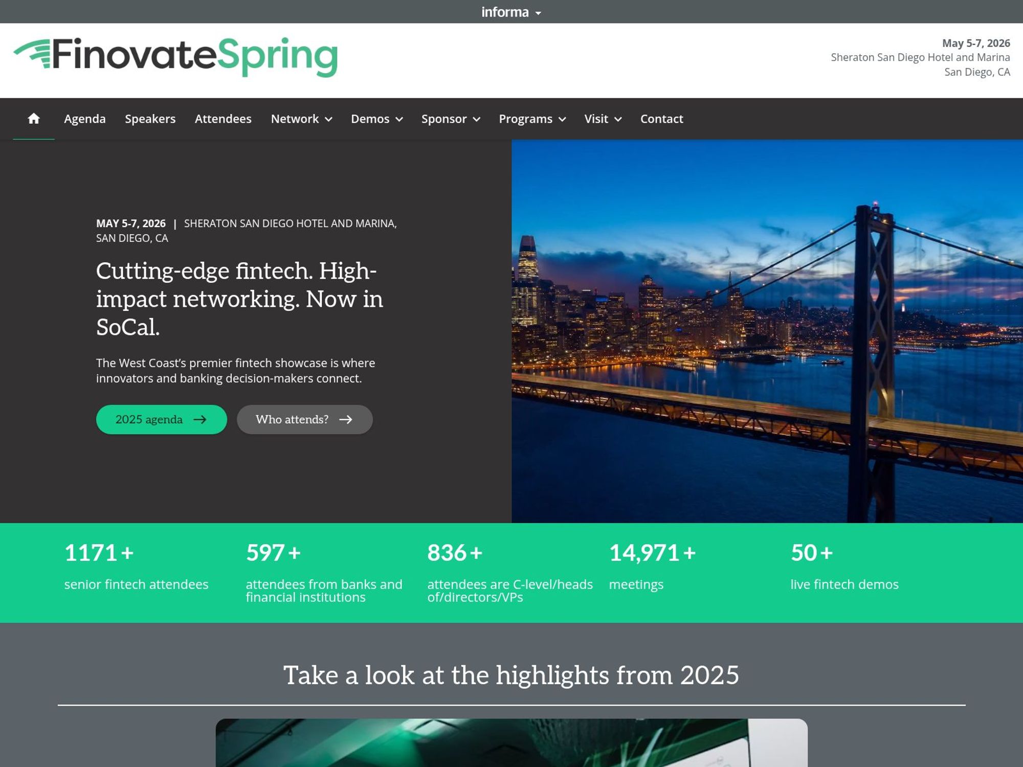 FinovateSpring website