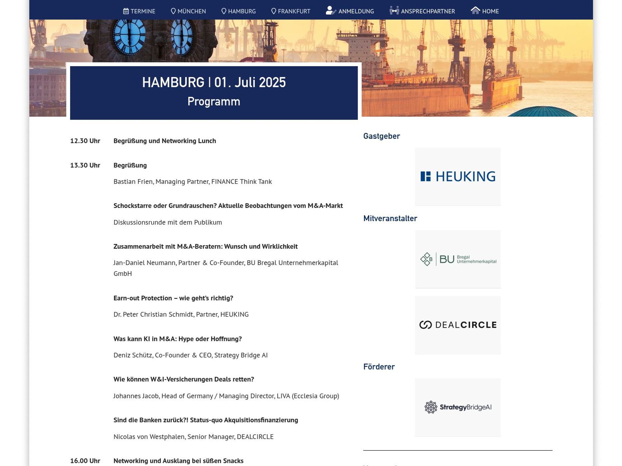 Forum M&A Berater website