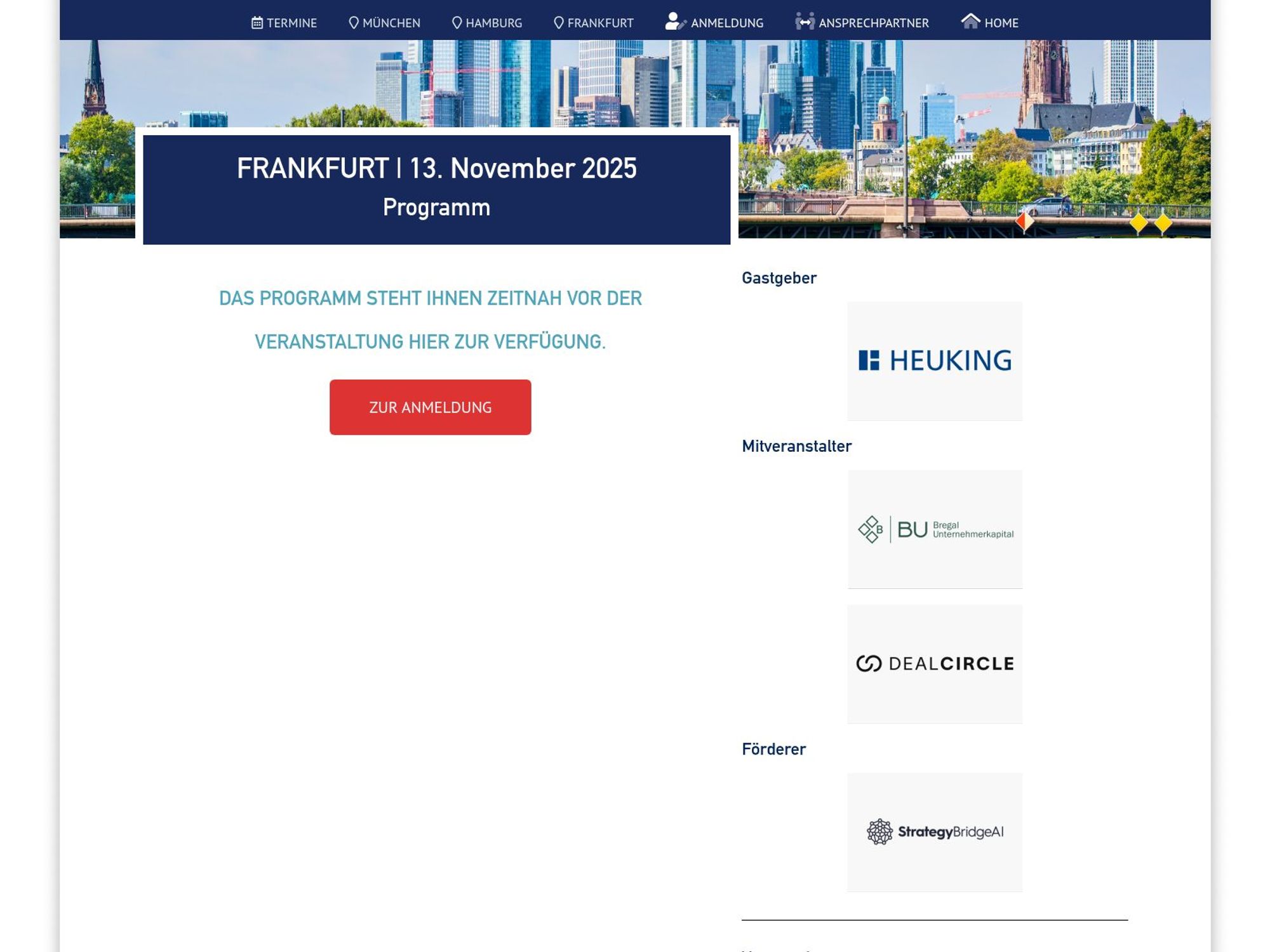 Forum M&A Berater website