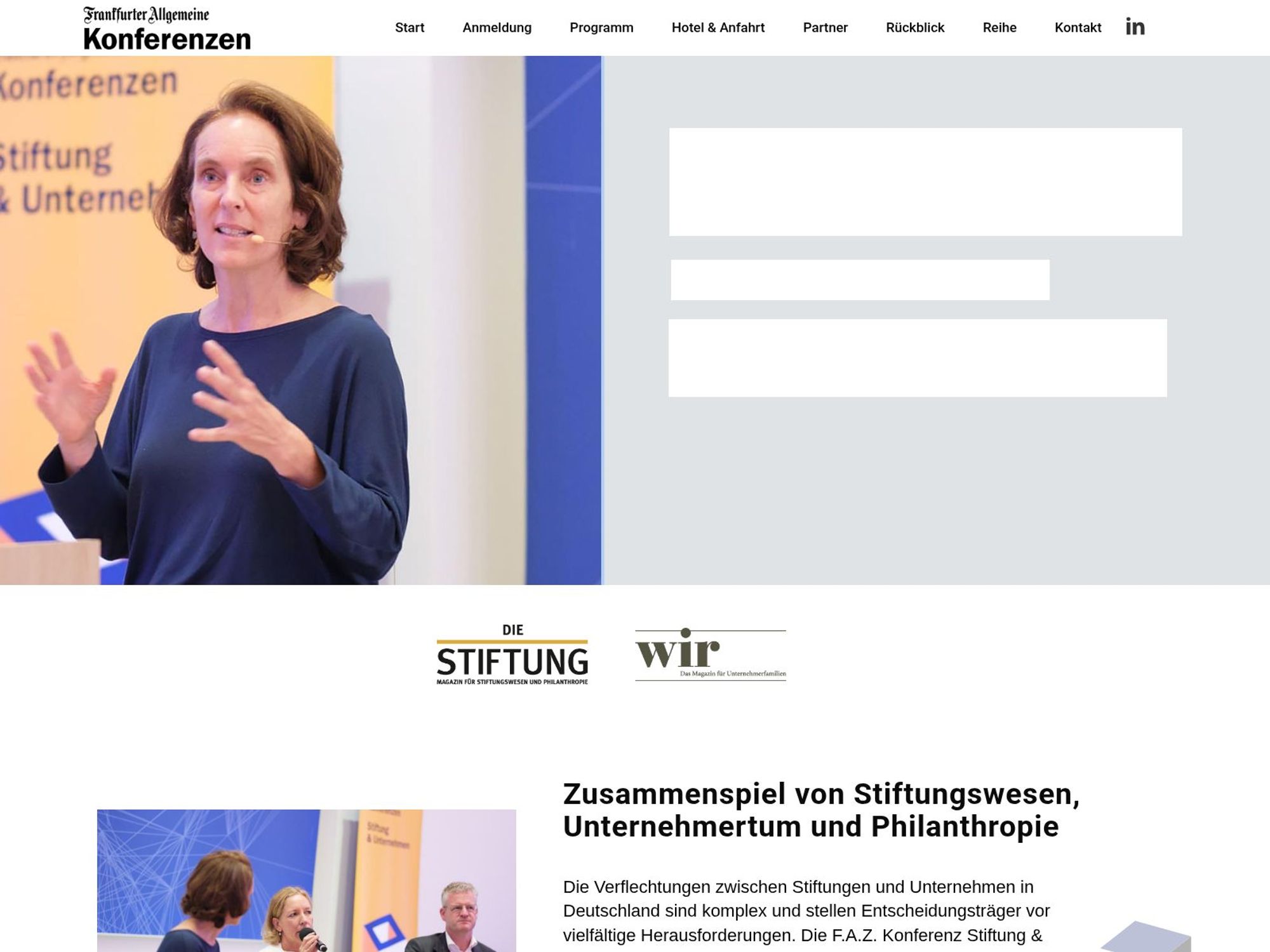Stiftung & Unternehmen website