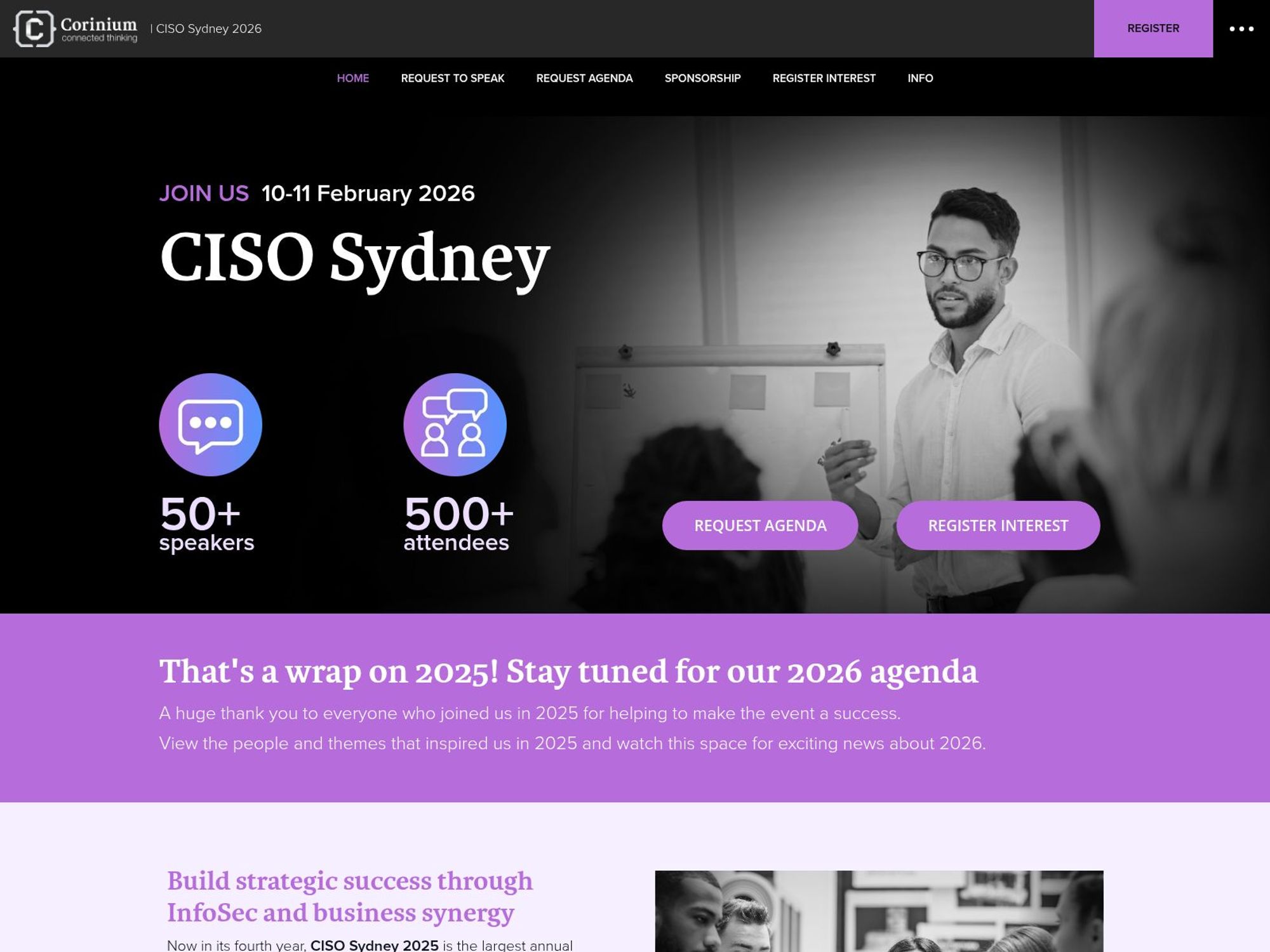 CISO Sydney 2026 website