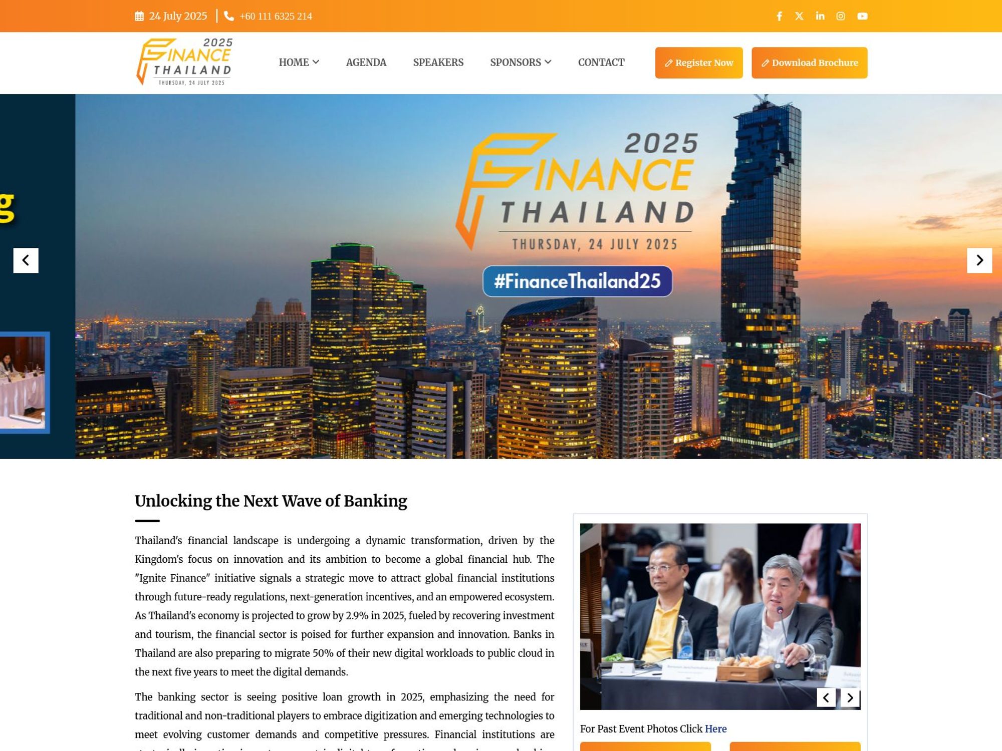 Finance Thailand 2025 website