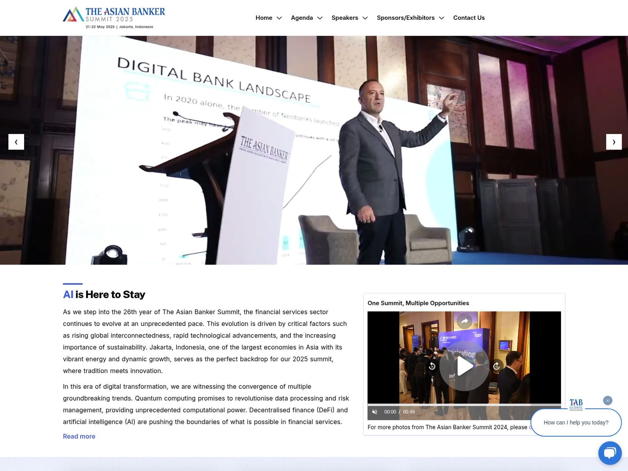 The Asian Banker Summit 2025 screenshot