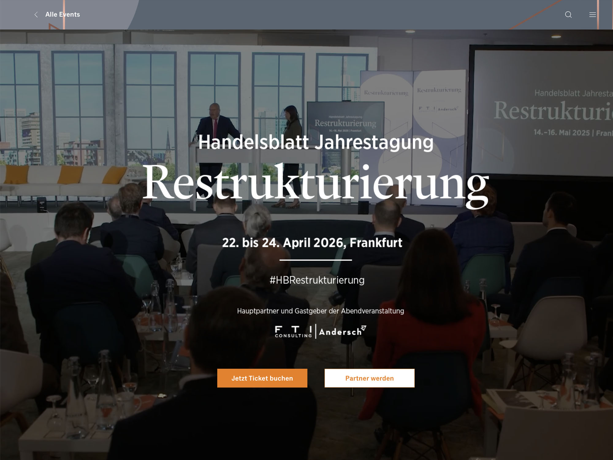 ESG-Reporting und -Steuerung 2025 - Handelsblatt Jahrestagung website