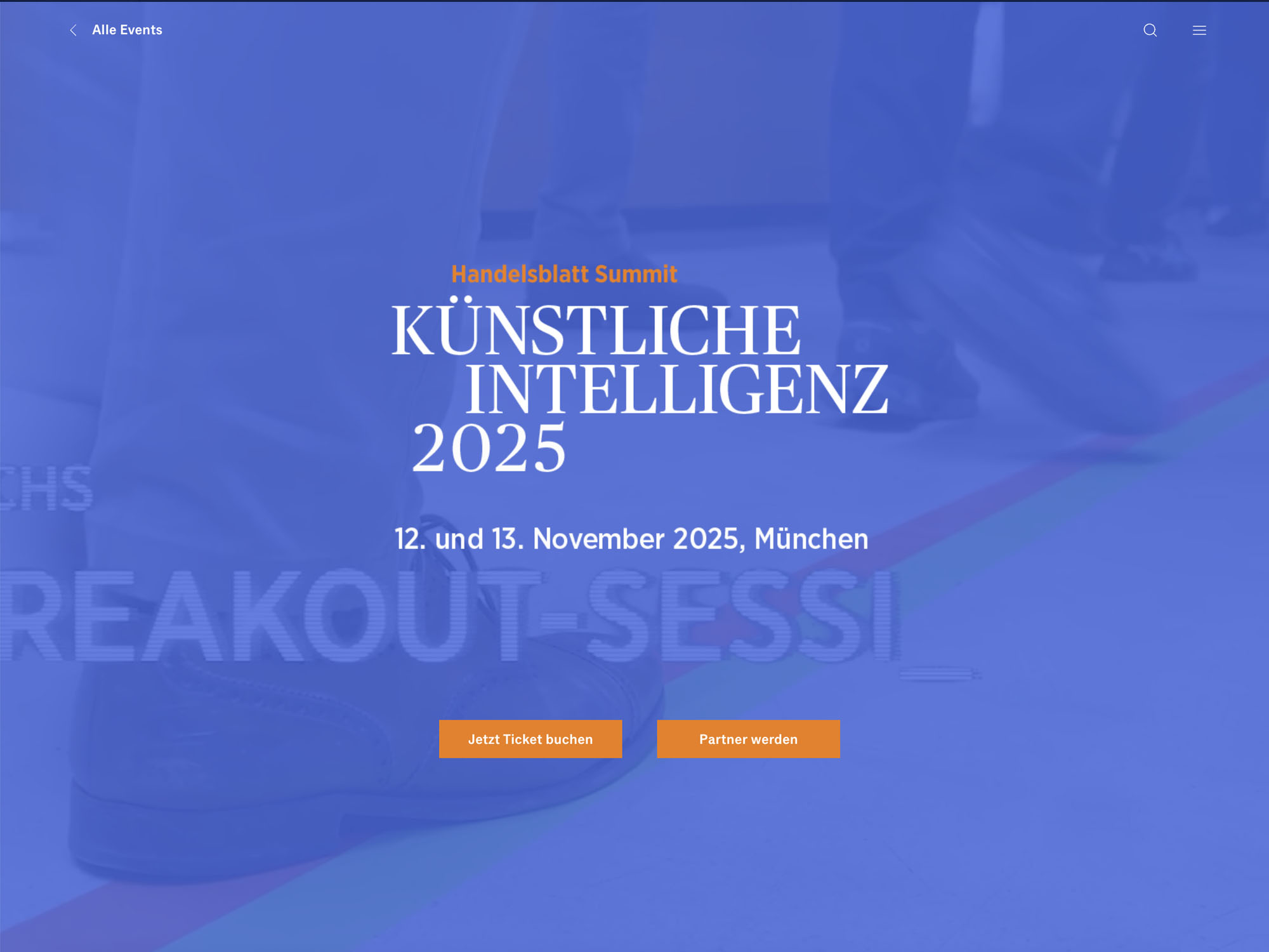 Künstliche Intelligenz 2025 - Handelsblatt Jahrestagung website