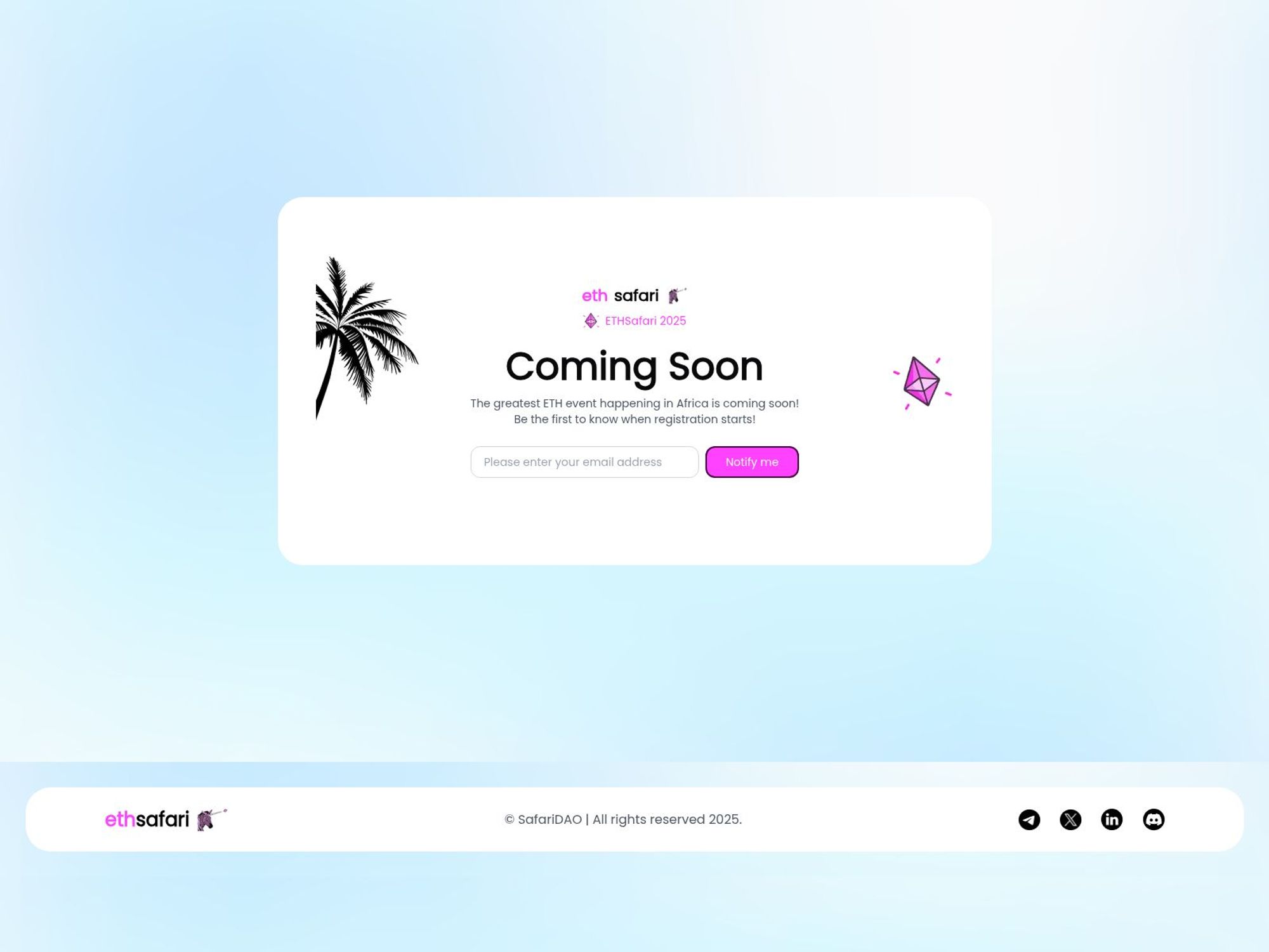 ETHSafari 2025 website