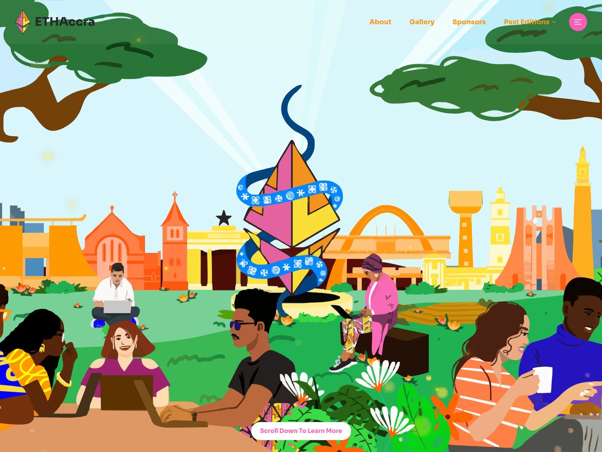 ETHAccra Hackathon 2025 website
