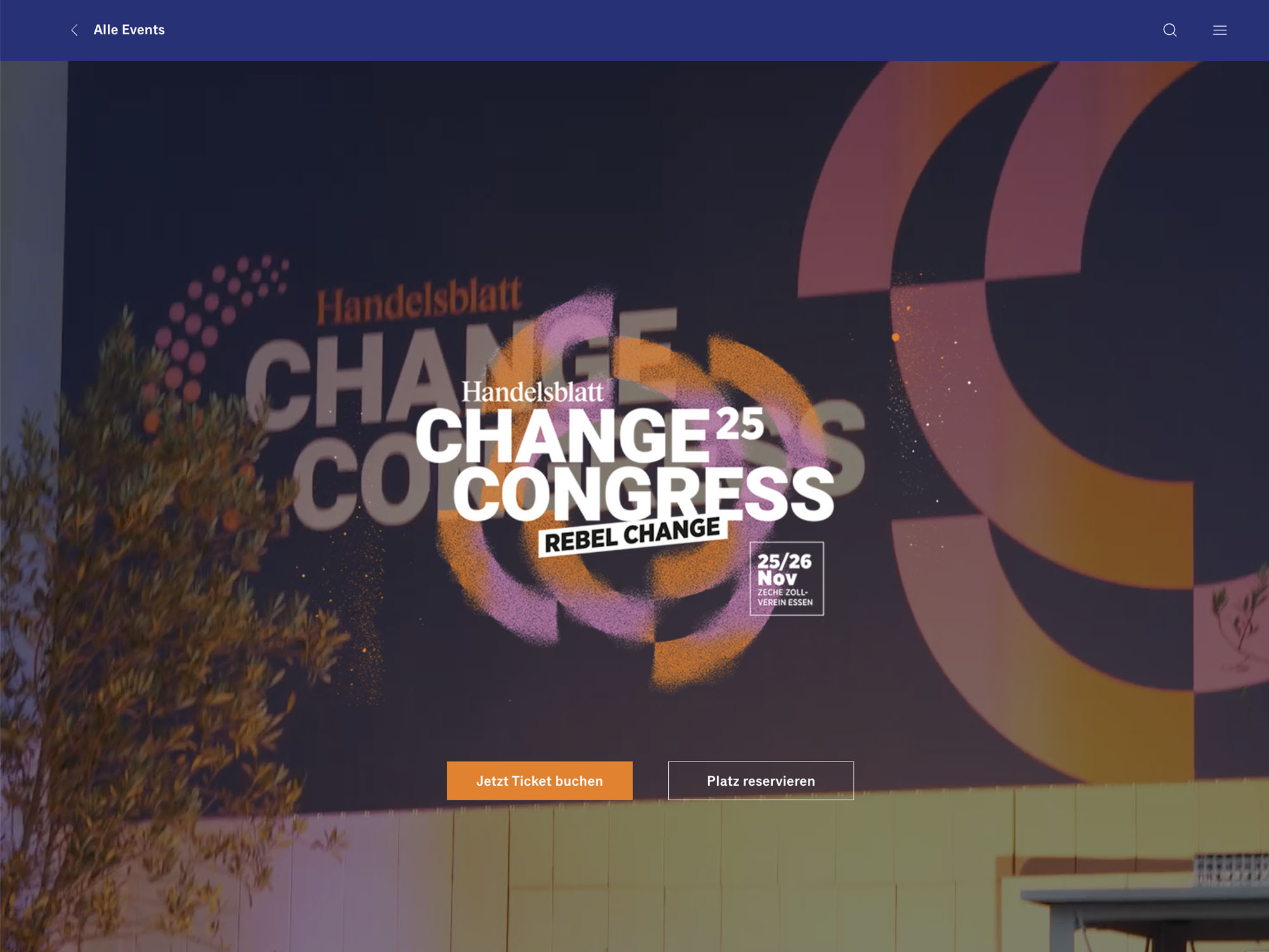 Change Congress 2025 - Handelsblatt Jahrestagung website