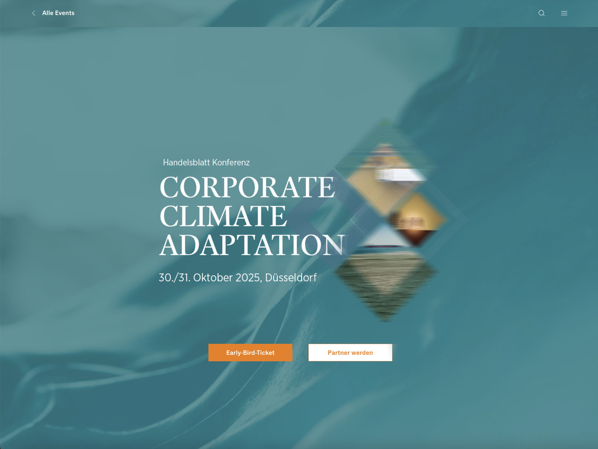 Corporate Climate Adaptation 2025 - Handelsblatt Jahrestagung website