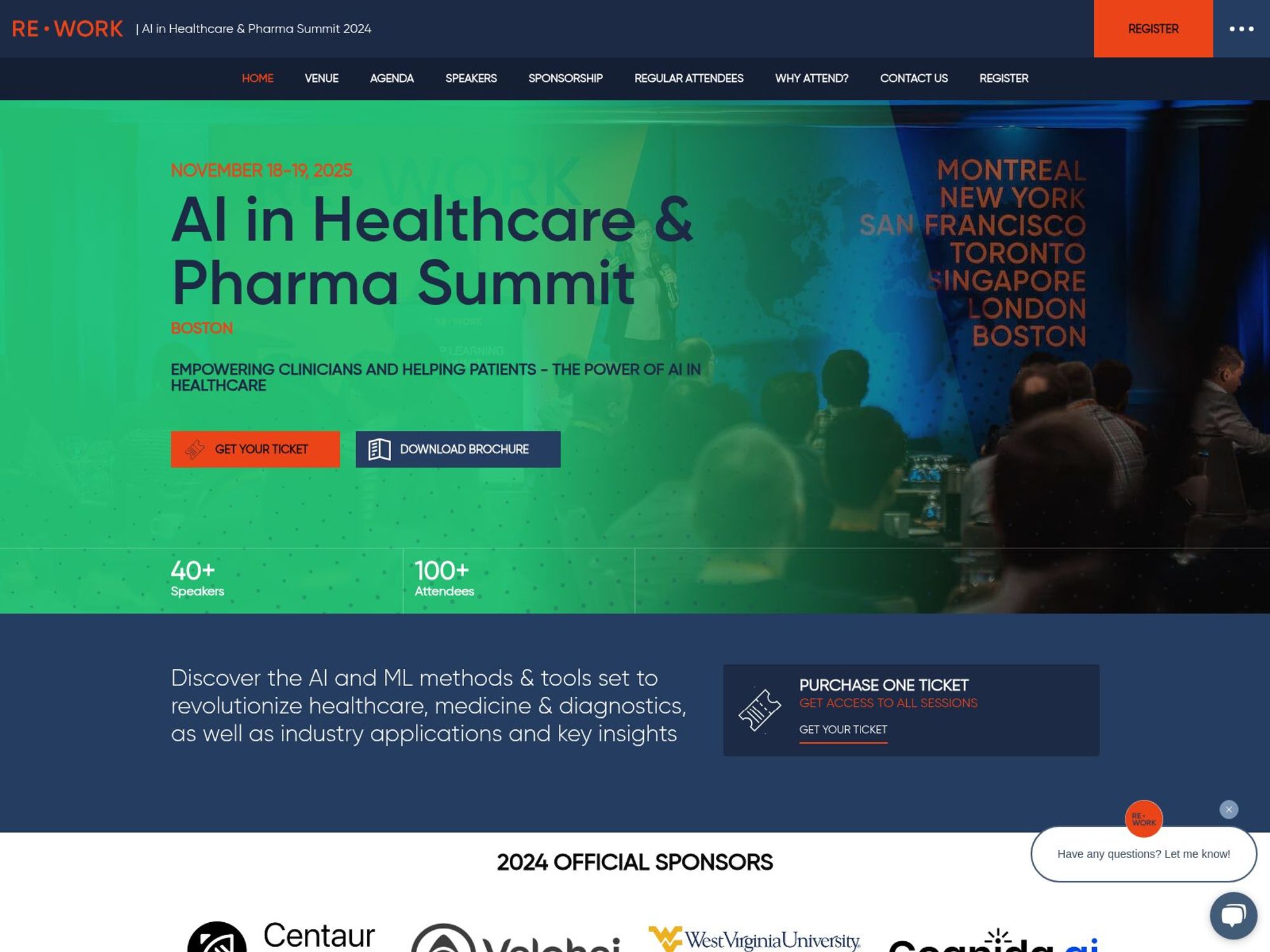 AI in Healthcare & Pharma Summit website