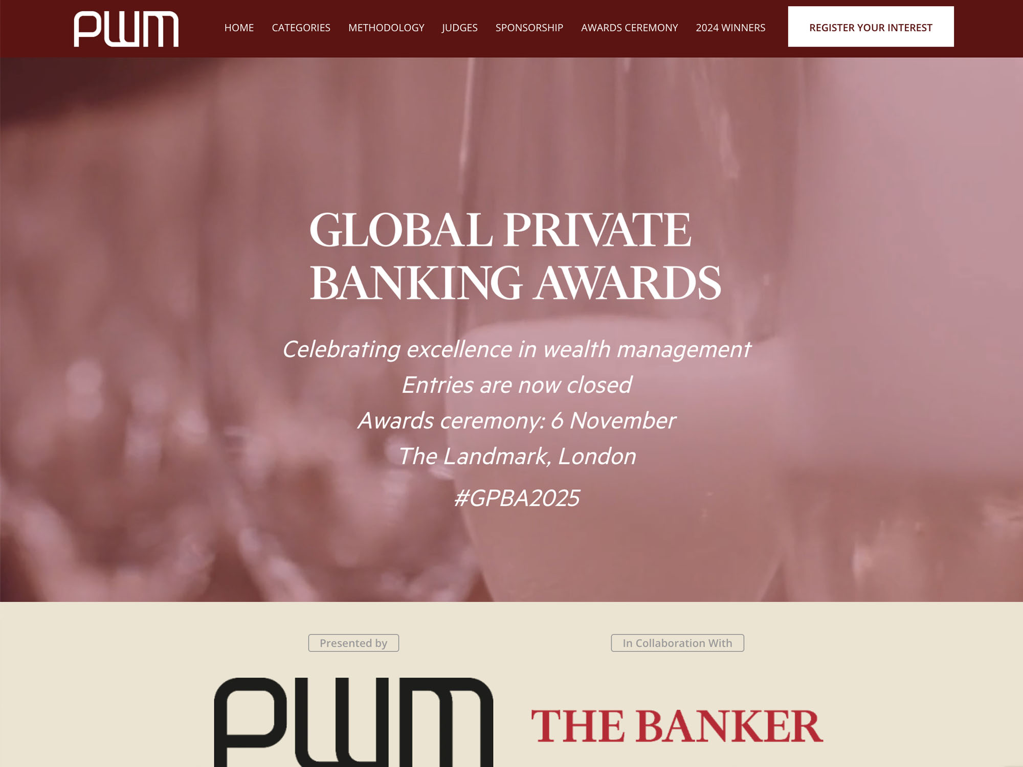 Global Private Banking Awards 2025 (GPBA2025) - FT Live website