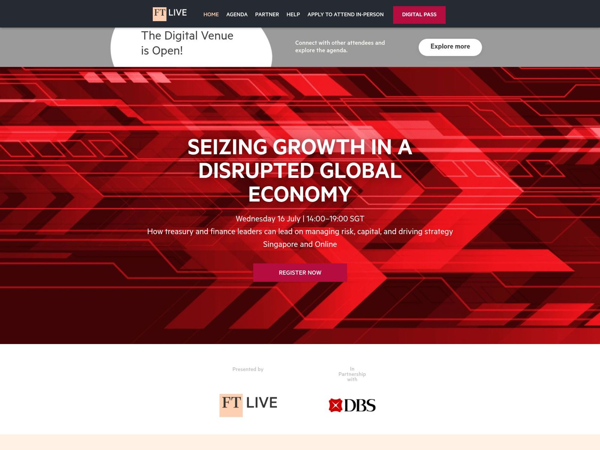 Seizing Growth in a Disrupted Global Economy - FT Live website