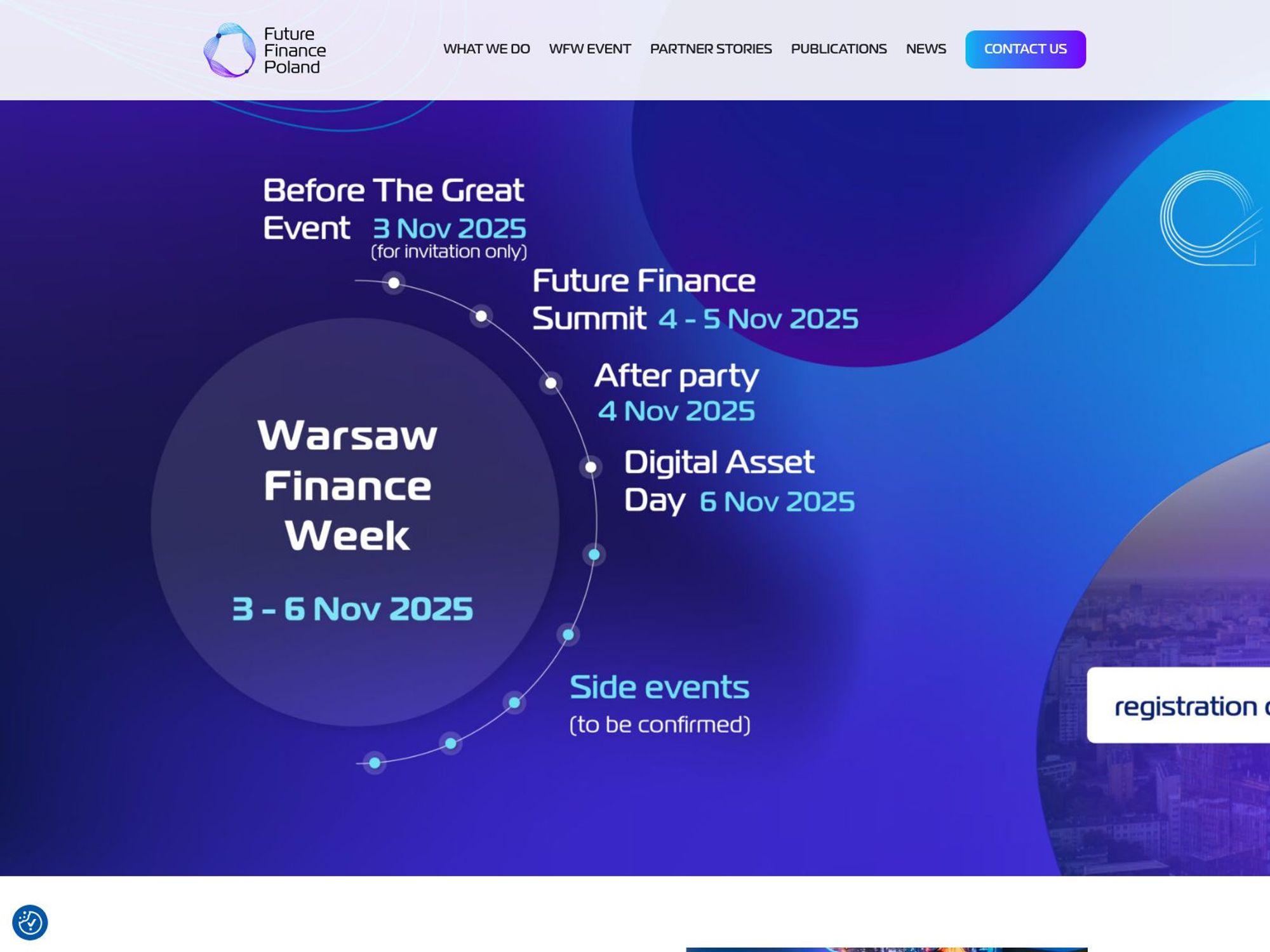 Warsaw Finance Week 2025 (WFW25) website