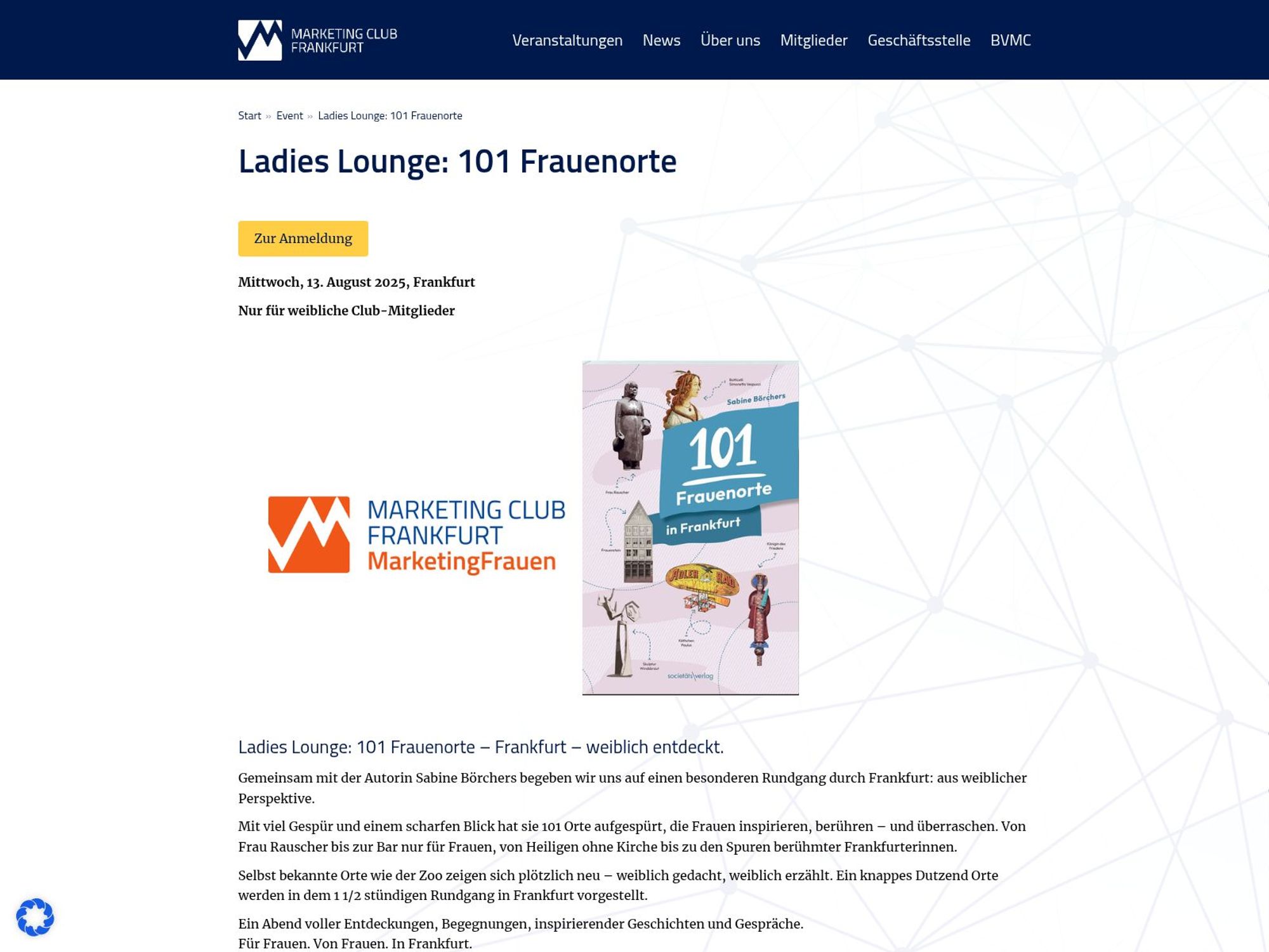 Ladies Lounge: 101 Frauenorte website