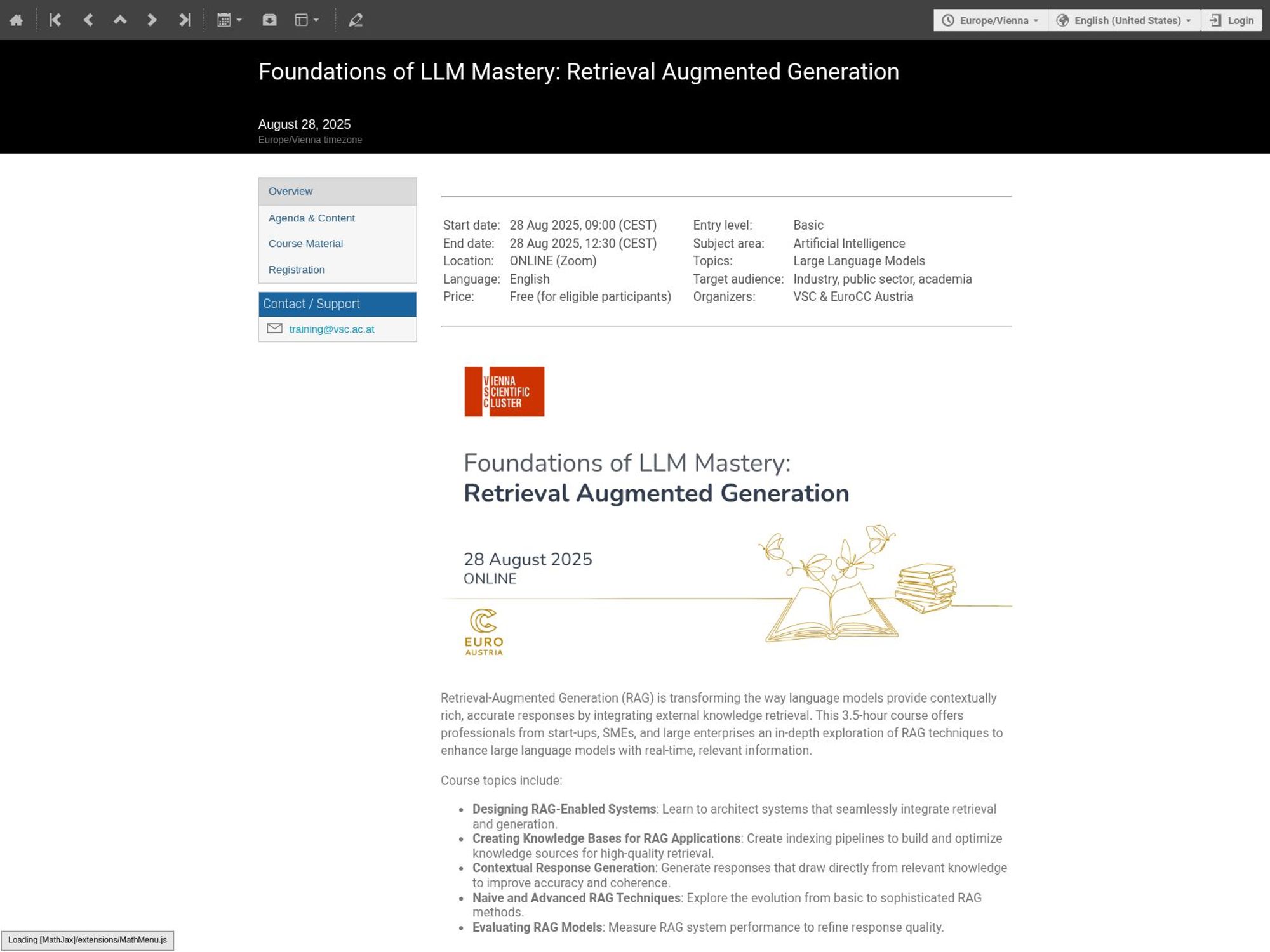 Foundations of LLM Mastery: Retrieval Augmented Generation website