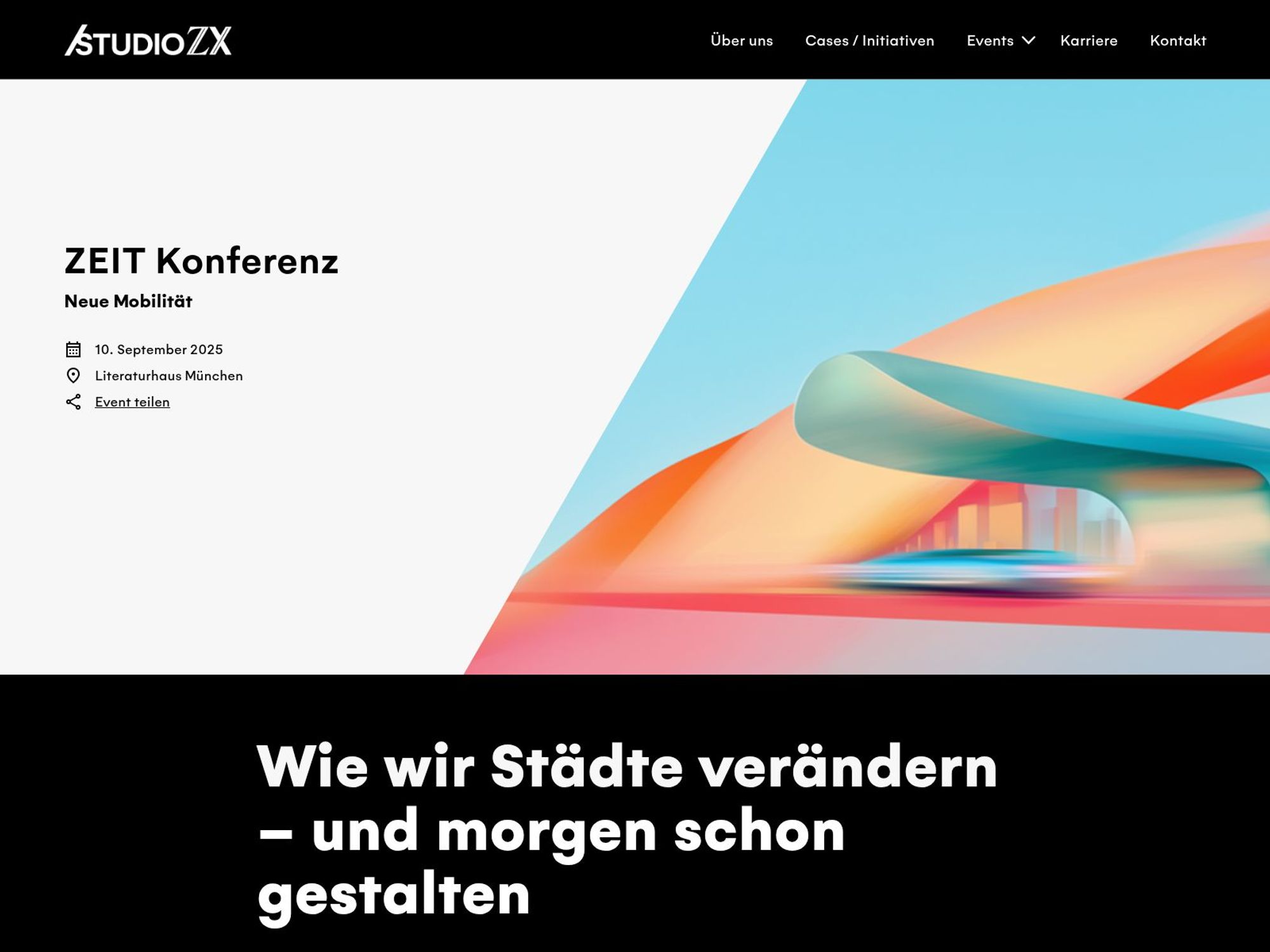 ZEIT Konferenz: Neue Mobilität website