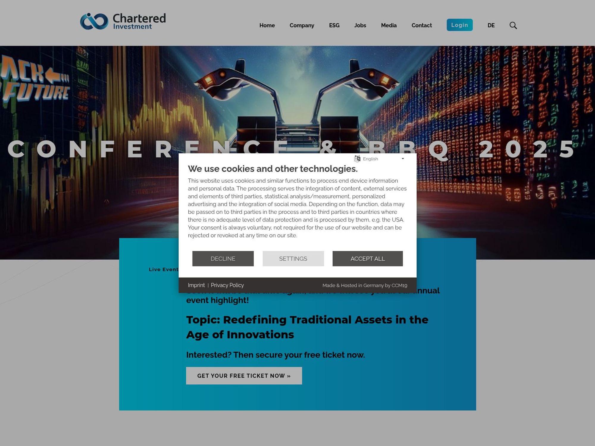 Chartered Investment BBQ 2025 screenshot