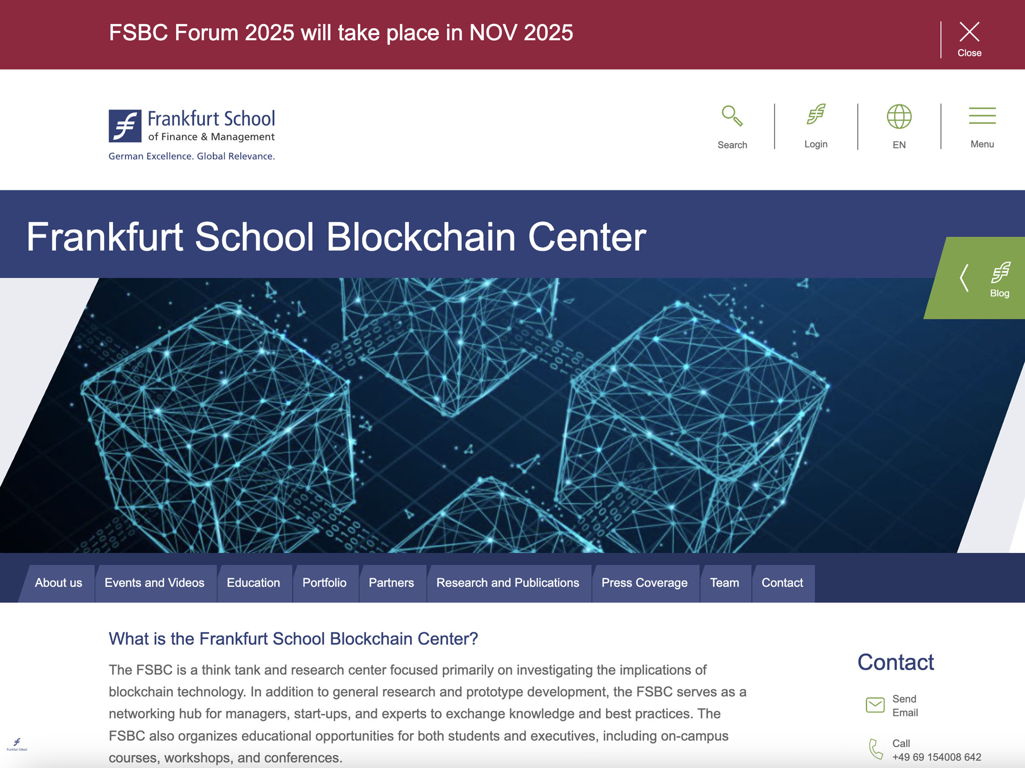 FSBC Forum 2025 website