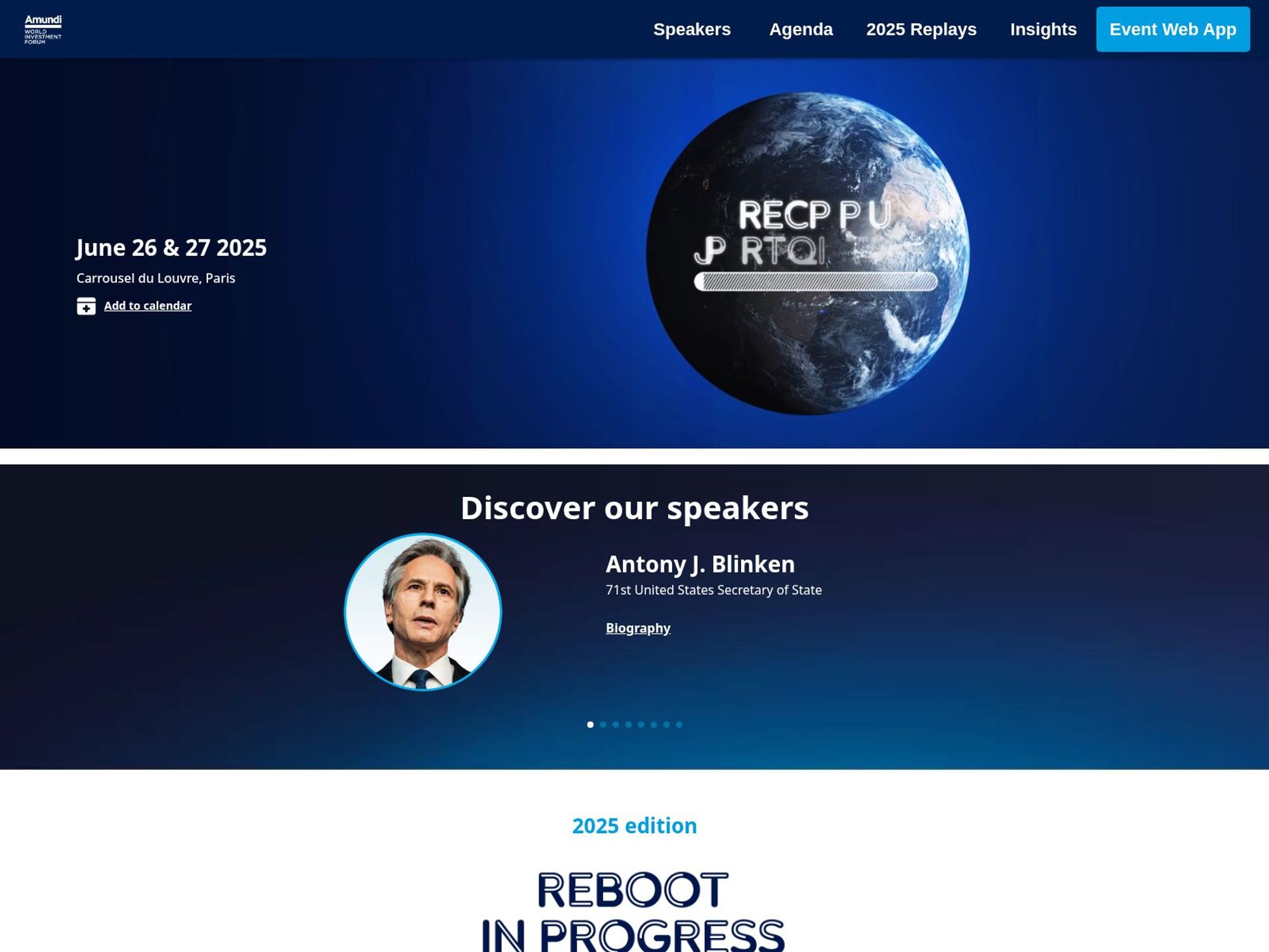 Amundi World Investment Forum 2025 screenshot