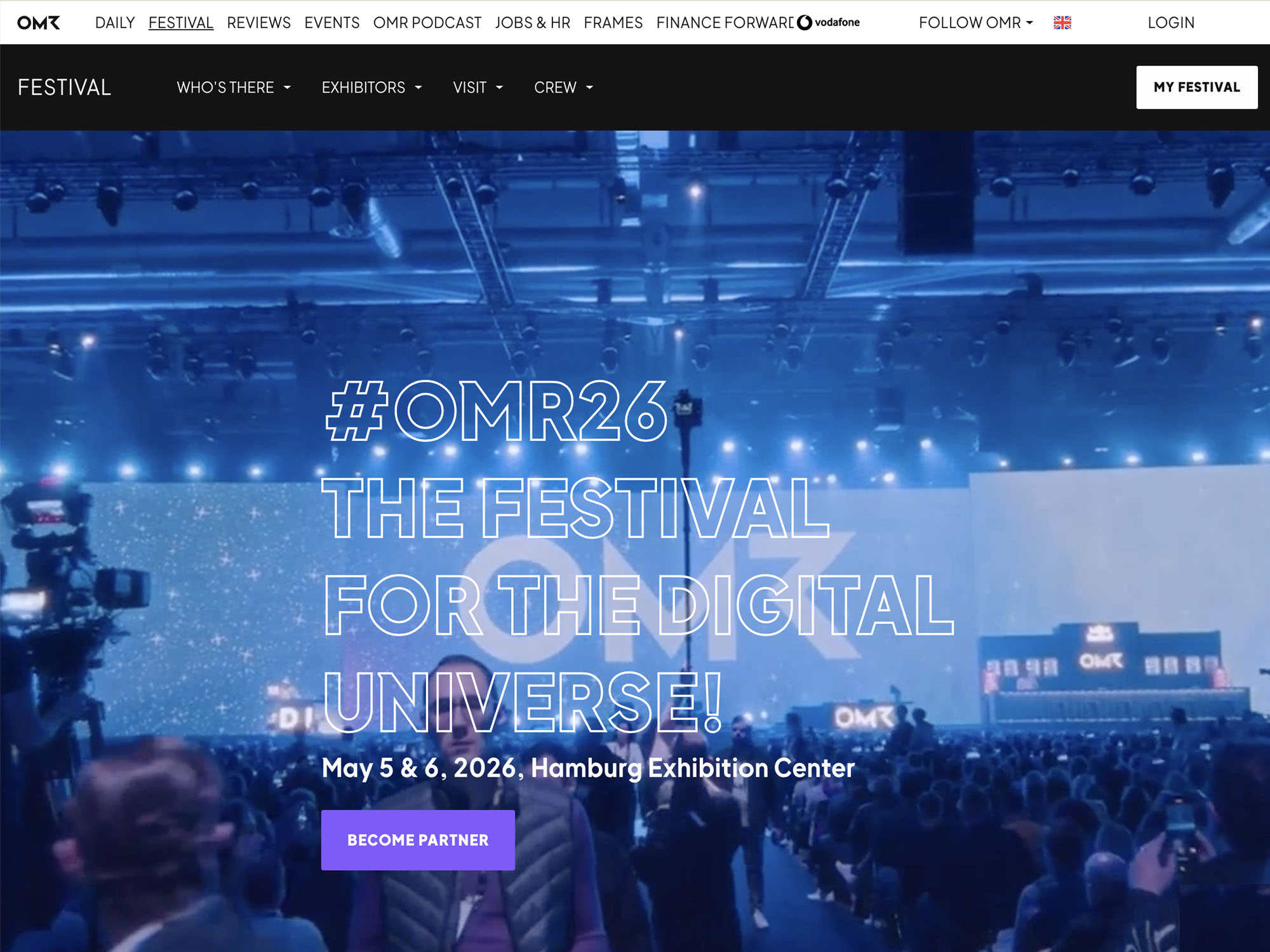 OMR Festival 2026 - OMR26 website