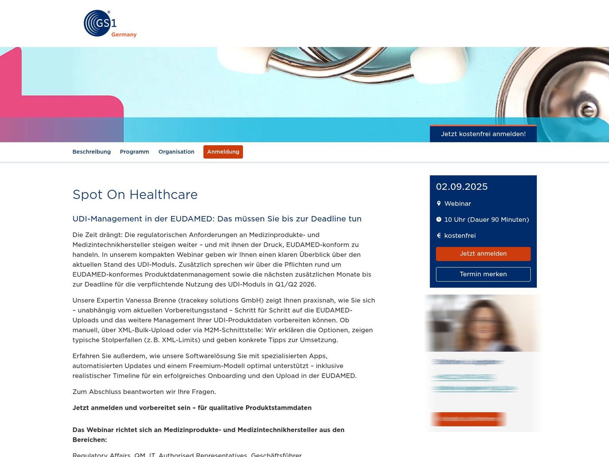 Spot On Healthcare: UDI-Management in der EUDAMED website