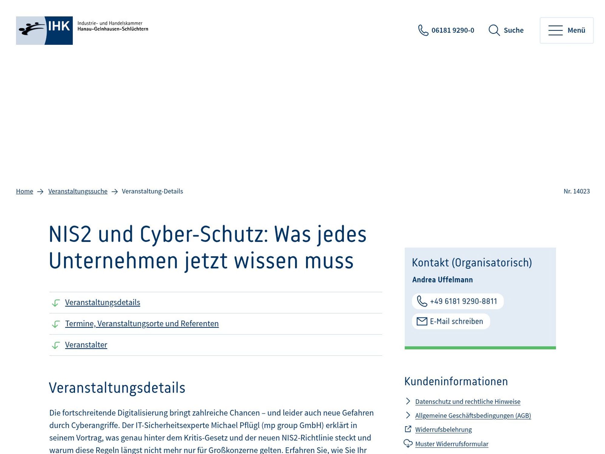 NIS2 und Cyber-Schutz: Was jedes Unternehmen jetzt wissen muss website