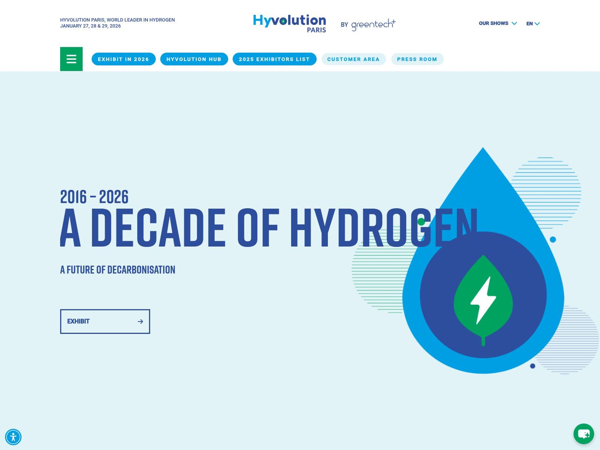 Hyvolution Paris 2026 website