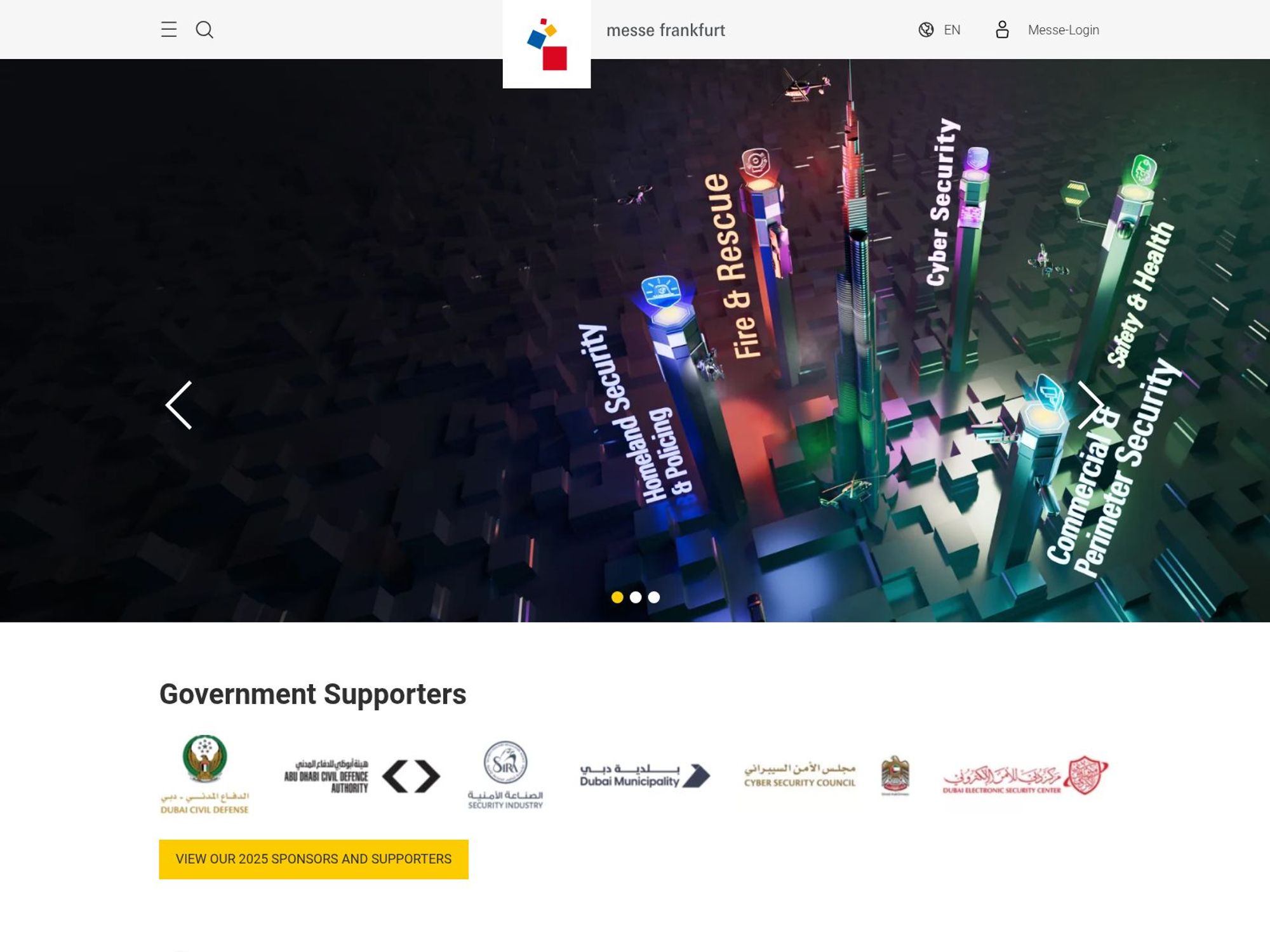 Intersec 2026 website