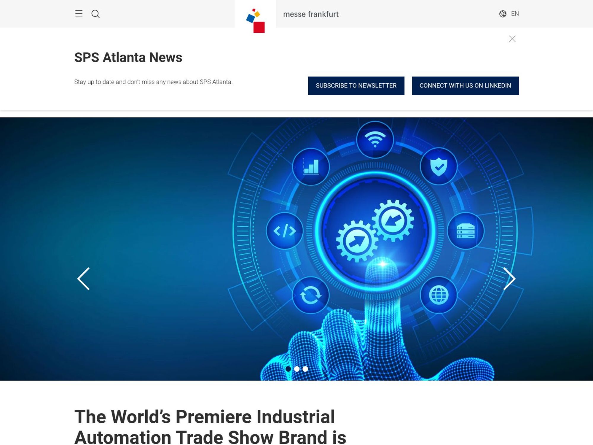 Smart Production Solutions Atlanta (SPS) website