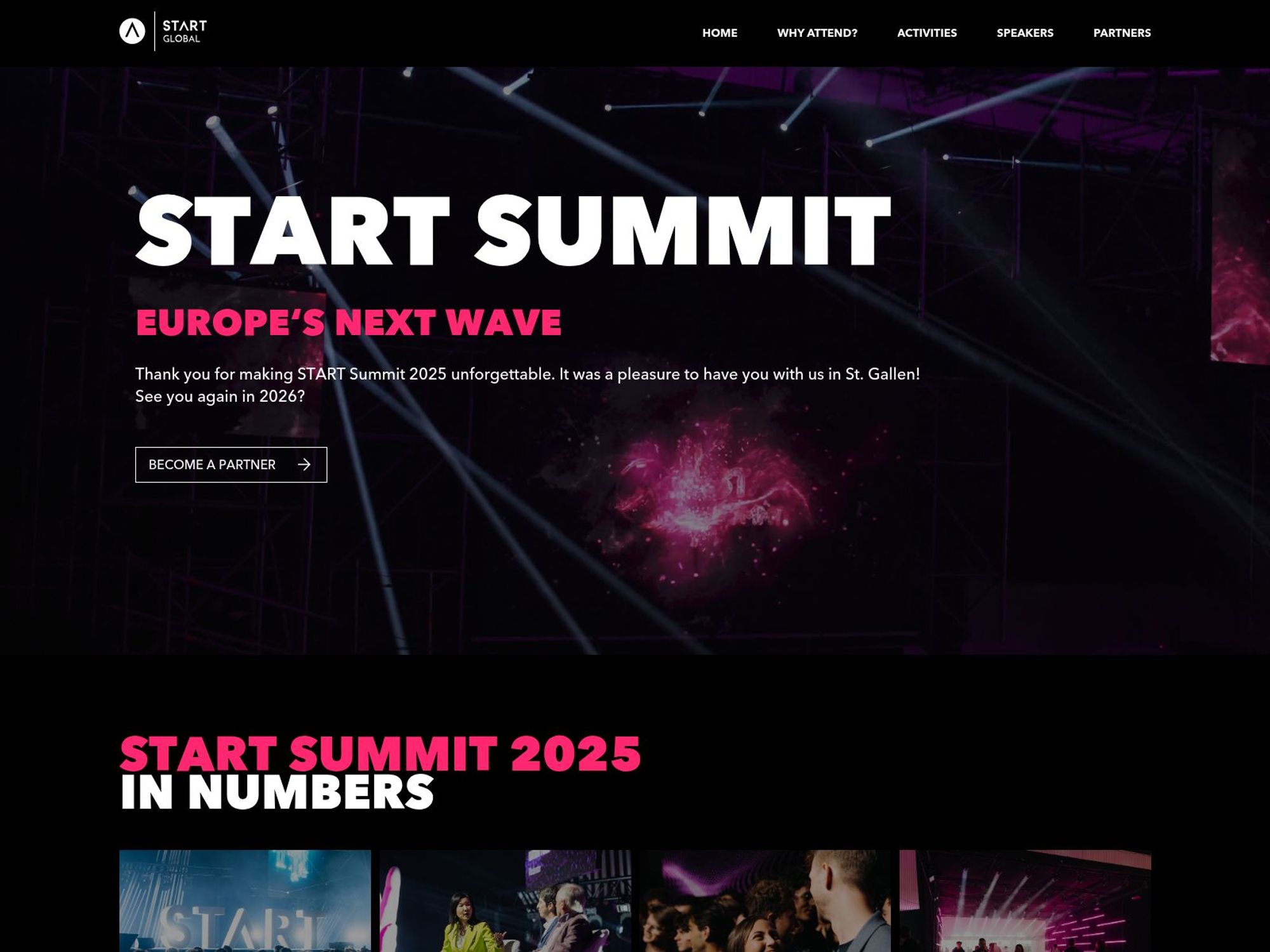 START Summit 2026 website
