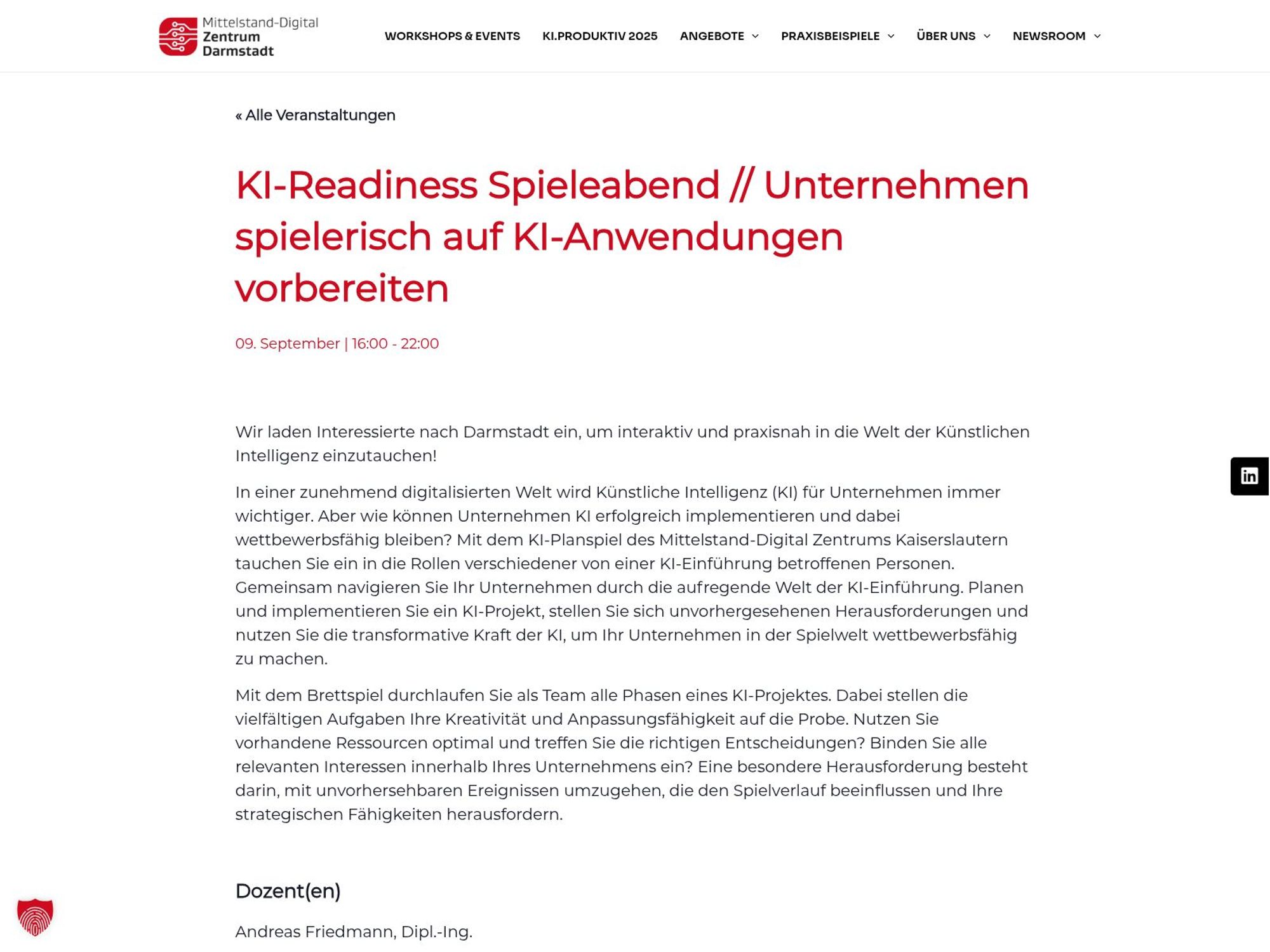 KI-Readiness Spieleabend // Unternehmen spielerisch auf KI-Anwendungen vorbereiten website