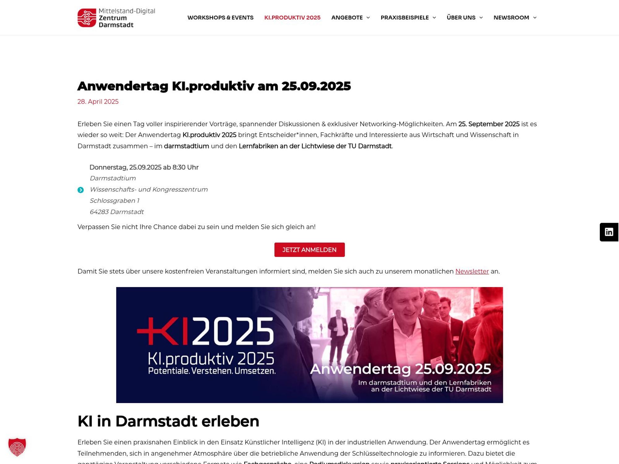 KI.produktiv 2025 website