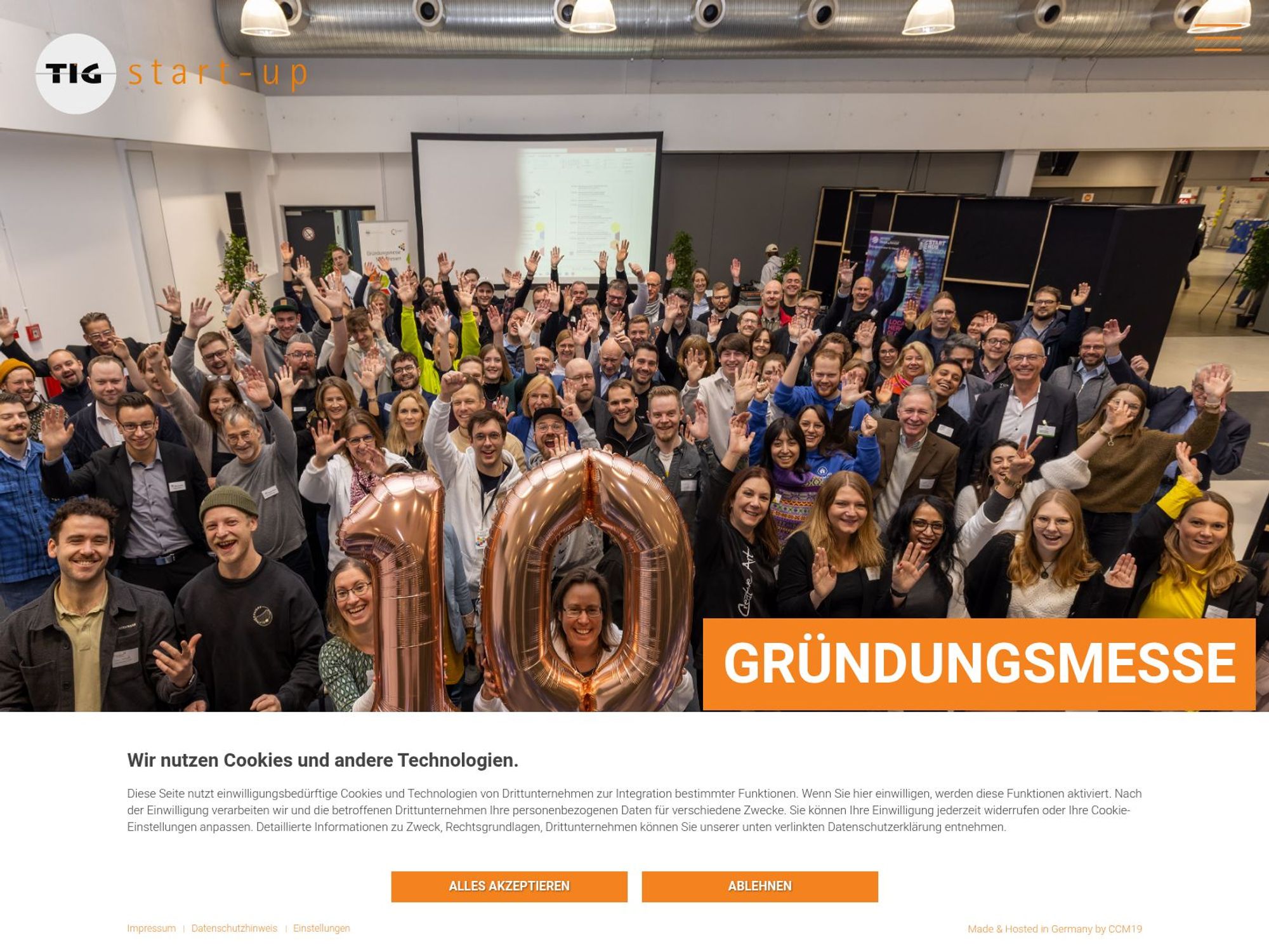 Gründungsmesse Mittelhessen (Gründermesse Gießen) website