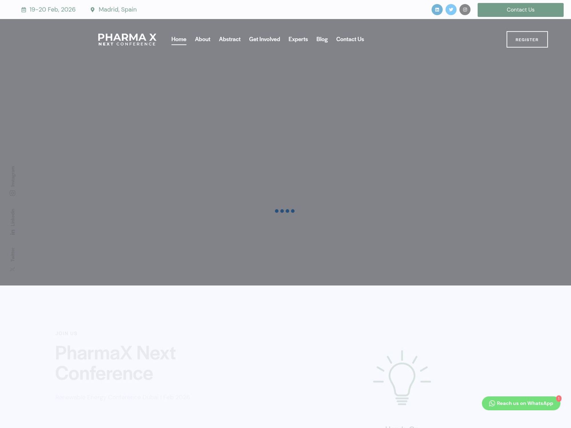 PharmaXNext Conference website